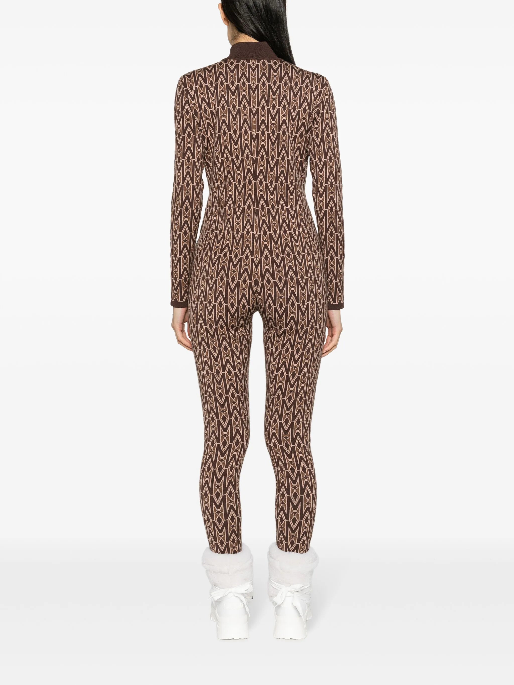 KYM monogram-jacquard bodycon jumpsuit