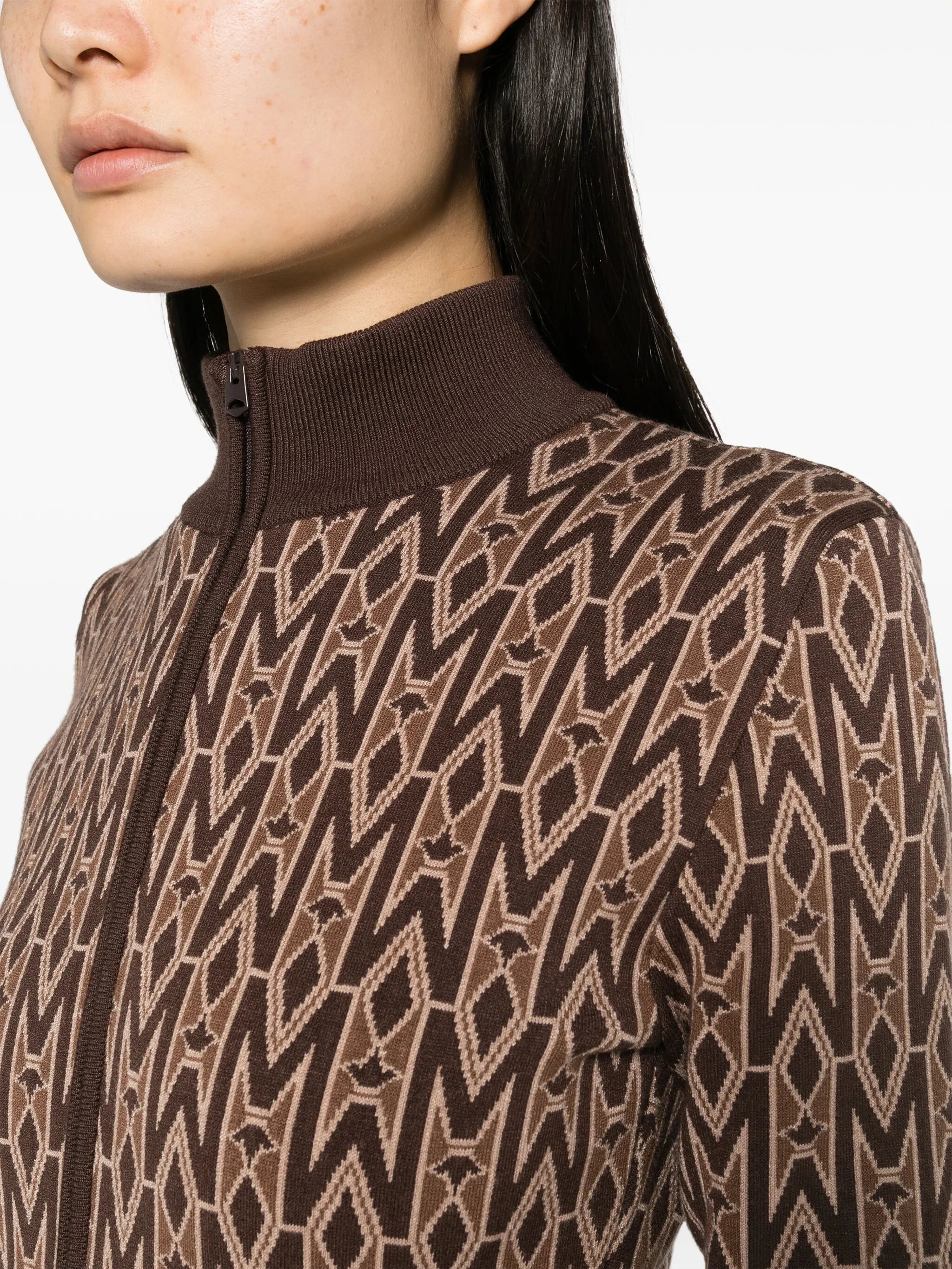 KYM monogram-jacquard bodycon jumpsuit