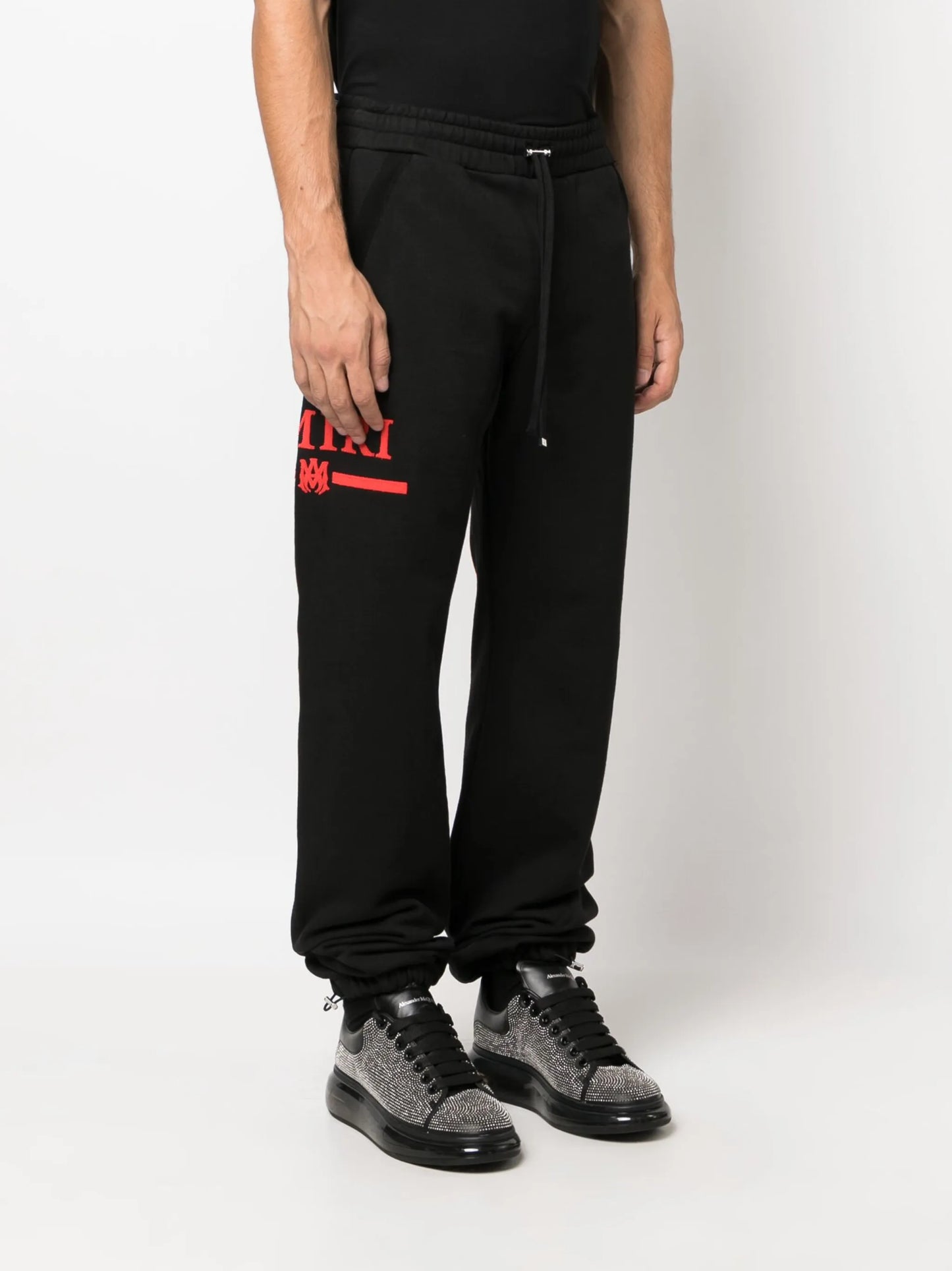 logo-print cotton track pants