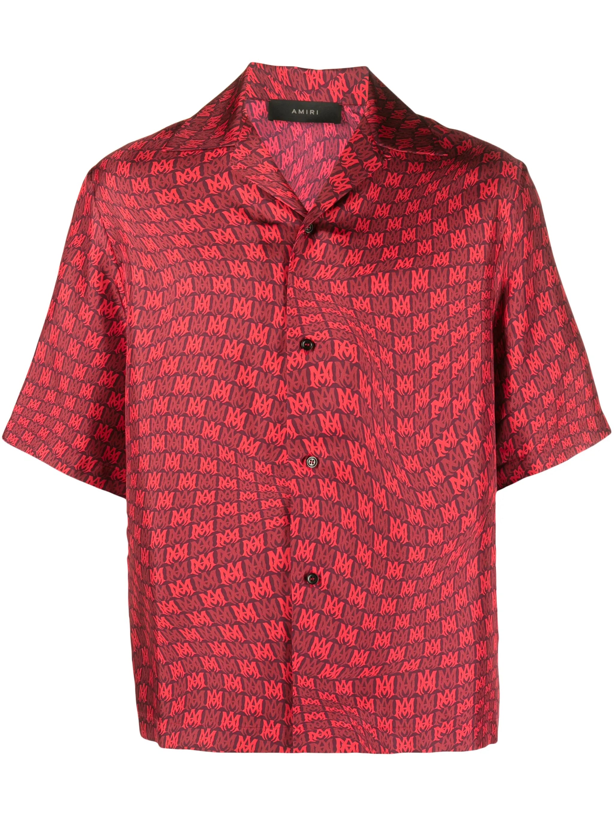 MA graphic-print silk shirt