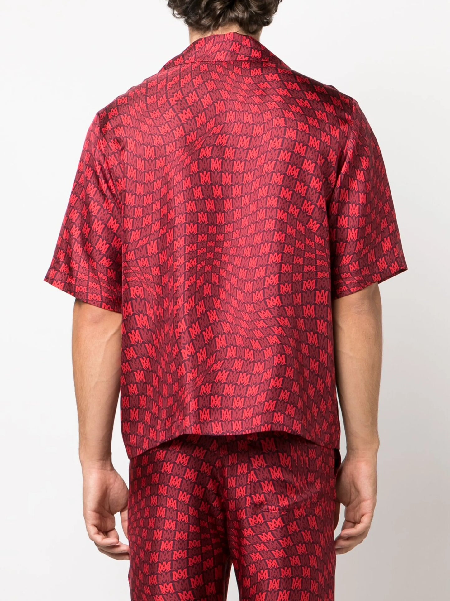 MA graphic-print silk shirt