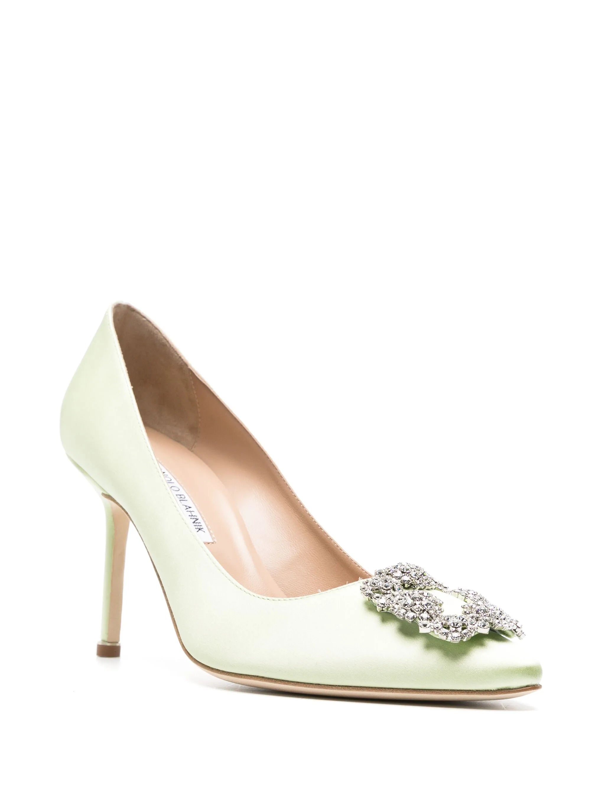 Hangisi 90mm satin pumps