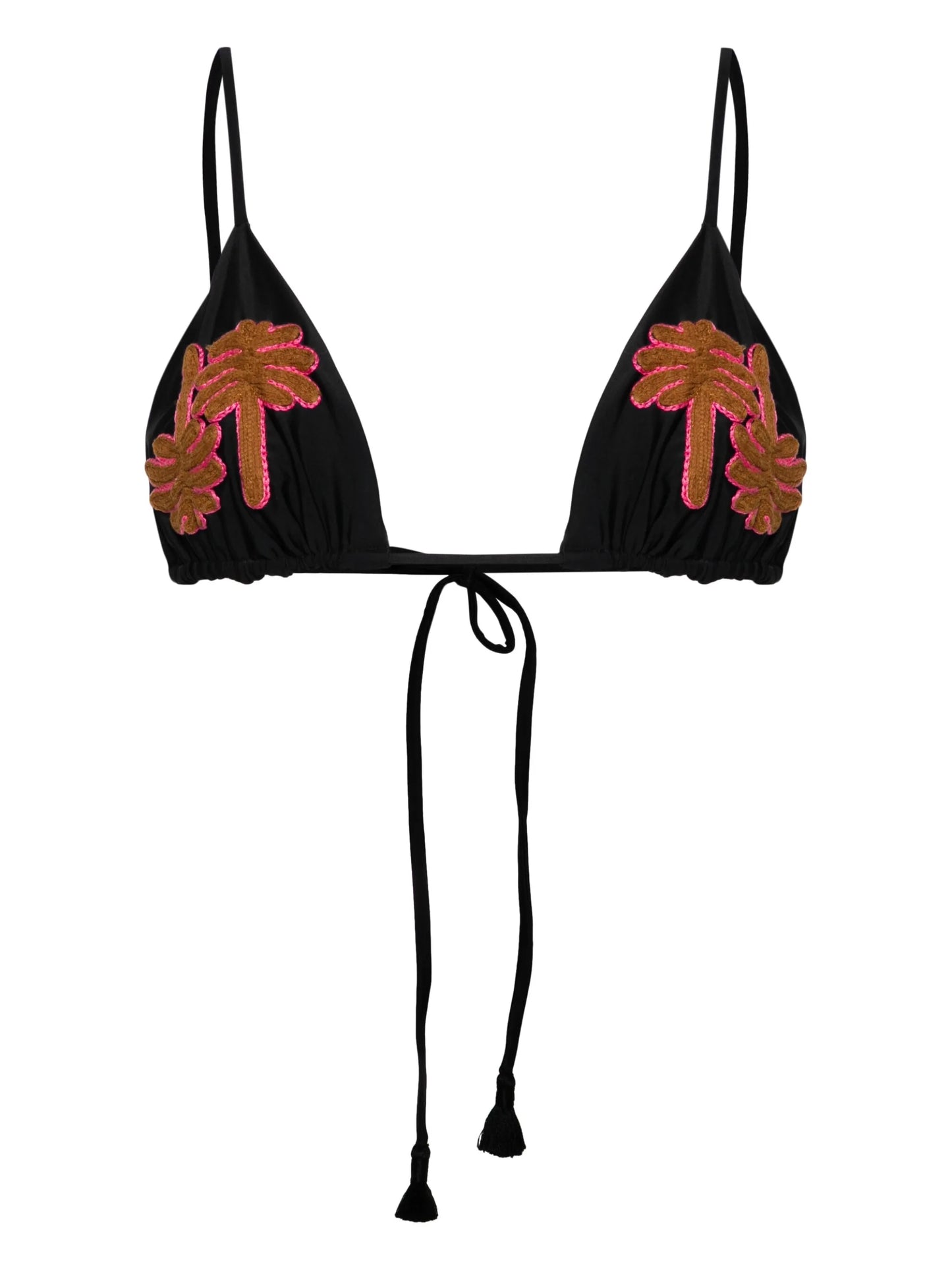 Palm Tree triangle bikini top