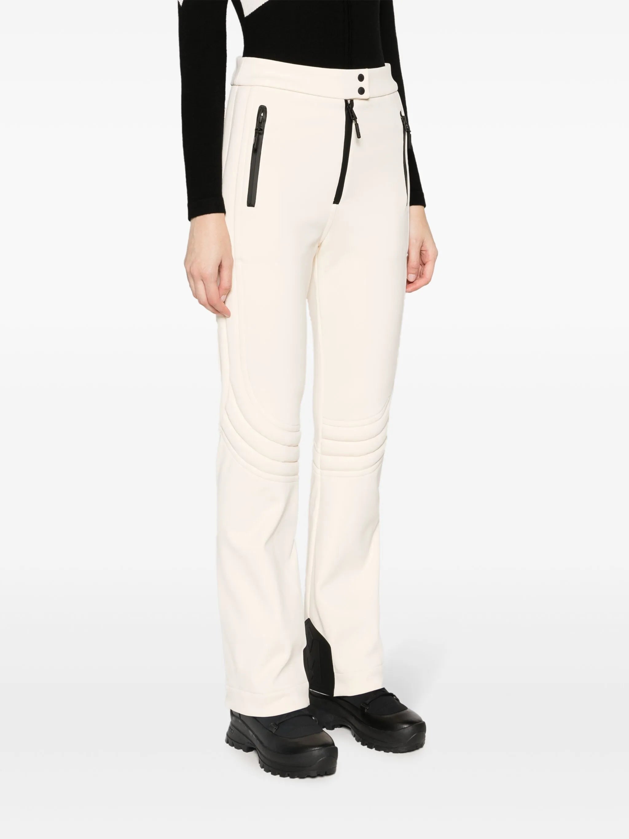 Erika ribbed-detail ski trousers