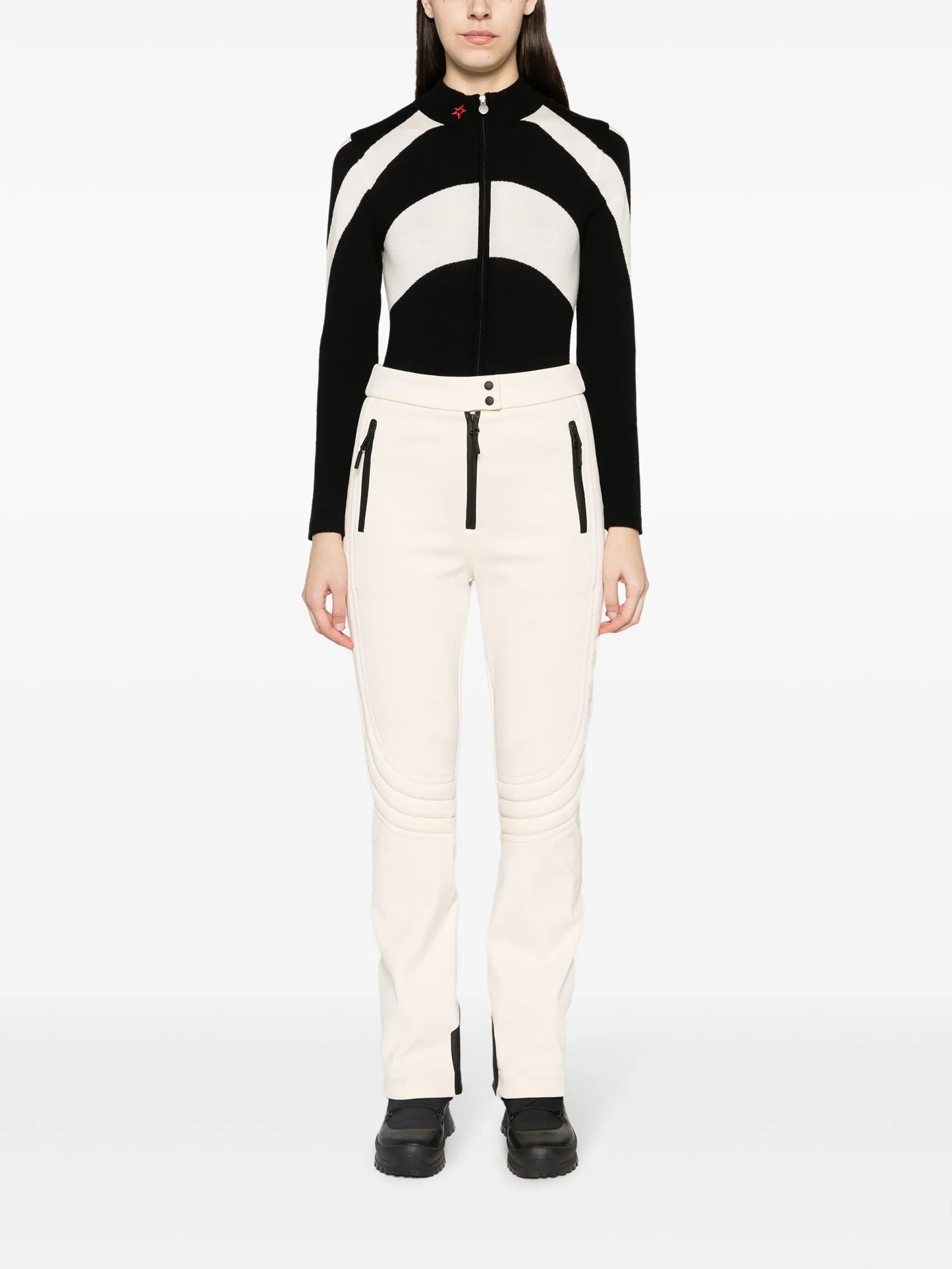 Erika ribbed-detail ski trousers