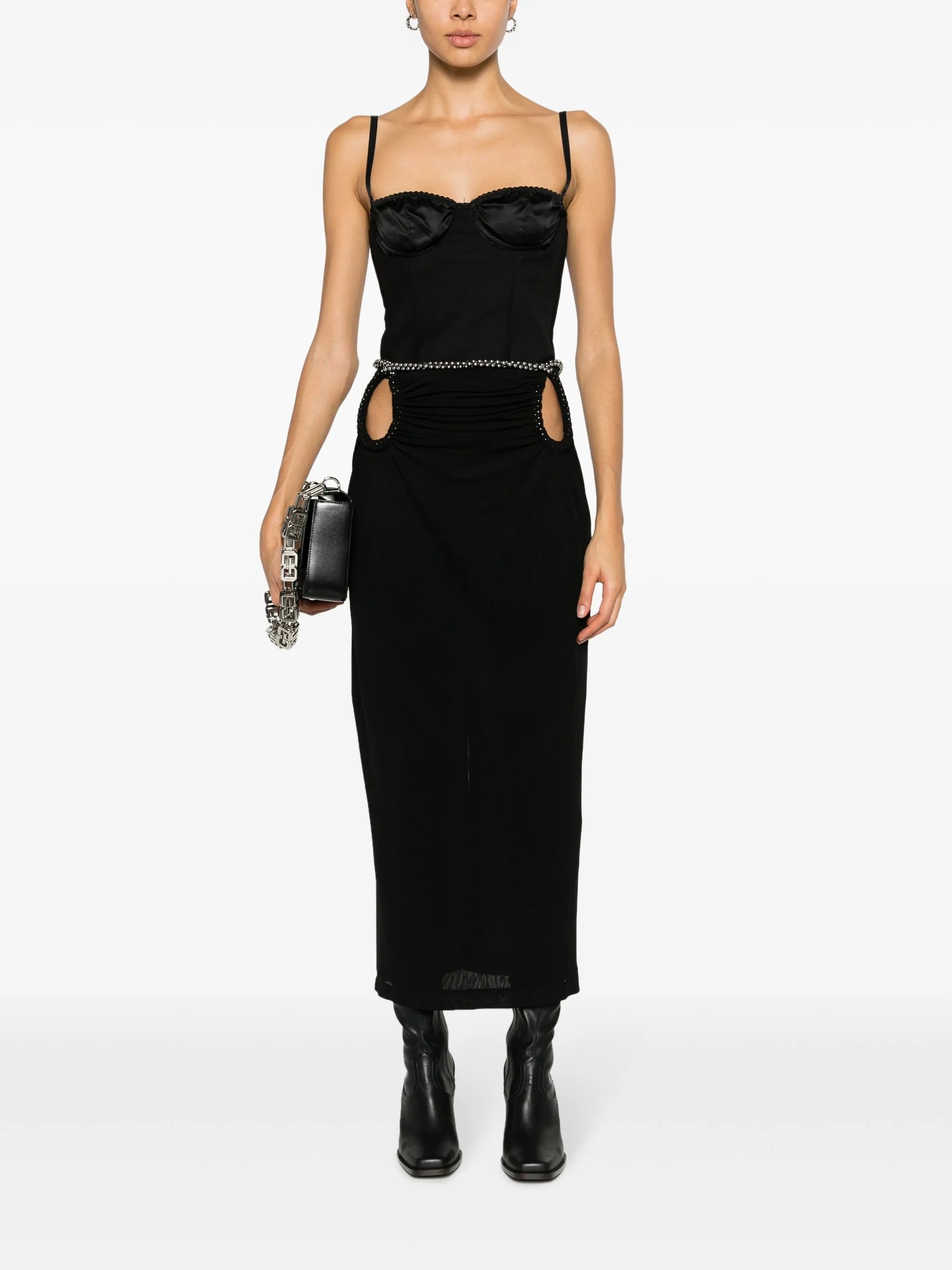 barball rope midi skirt
