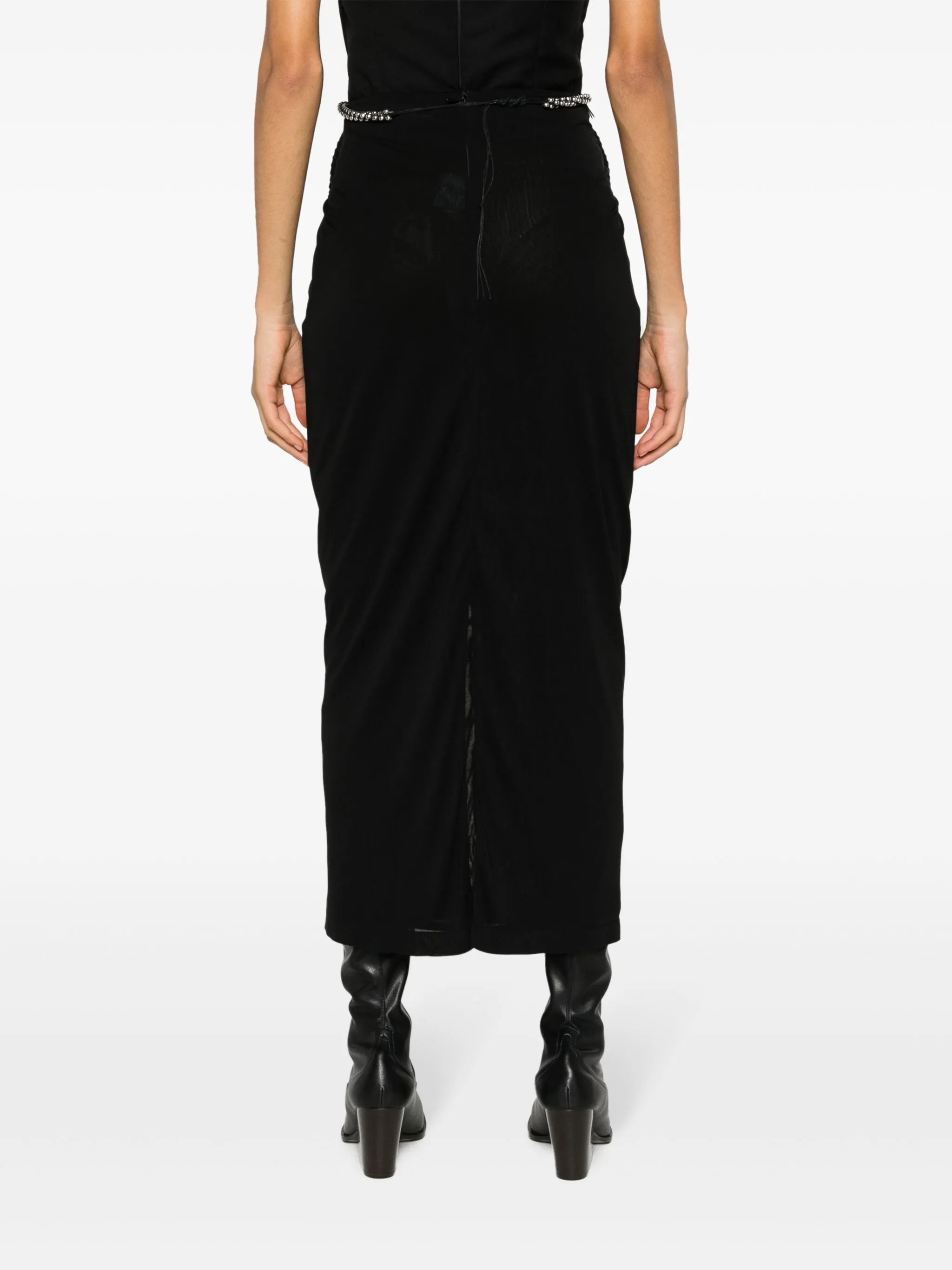 barball rope midi skirt