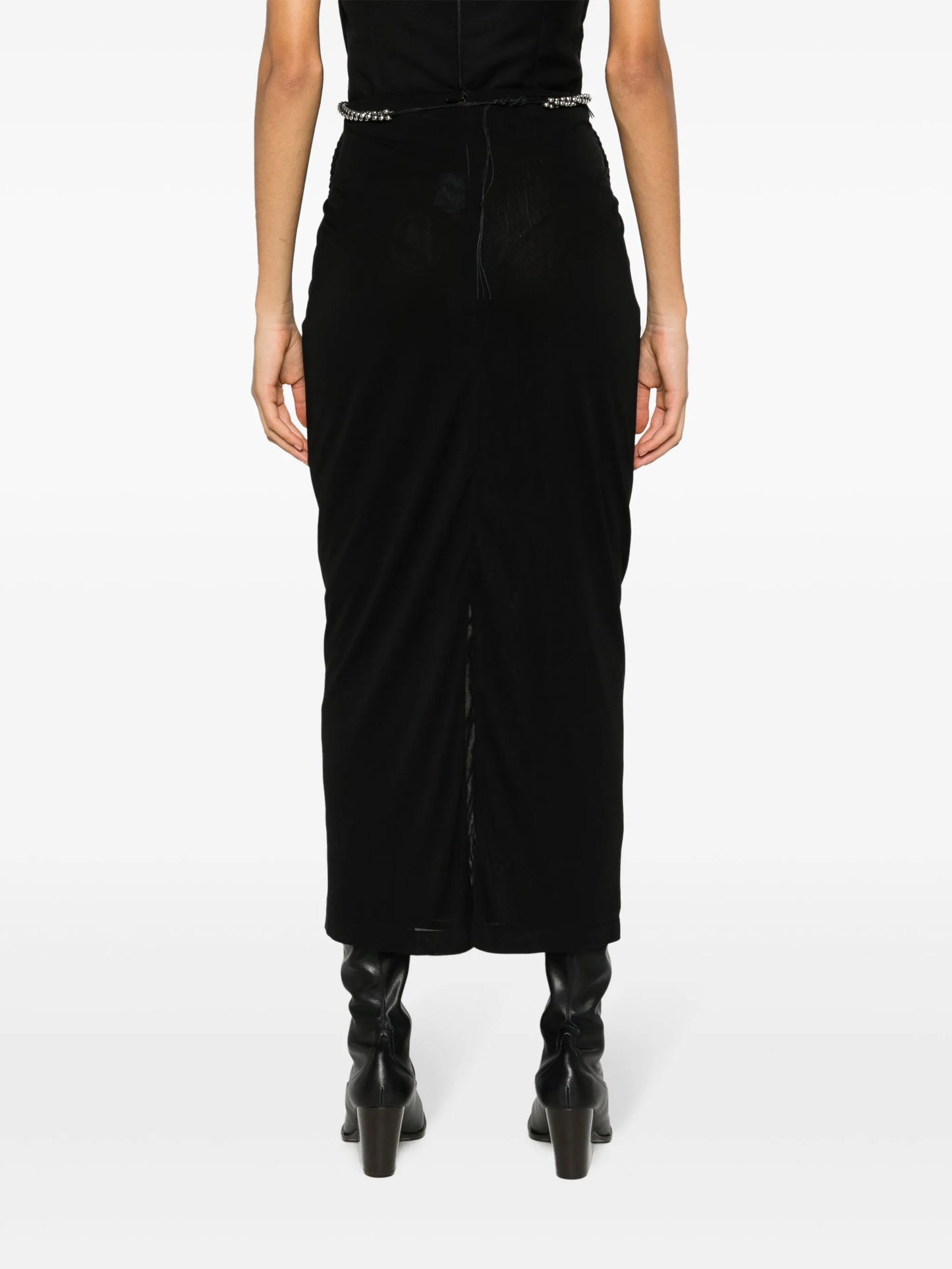 barball rope midi skirt
