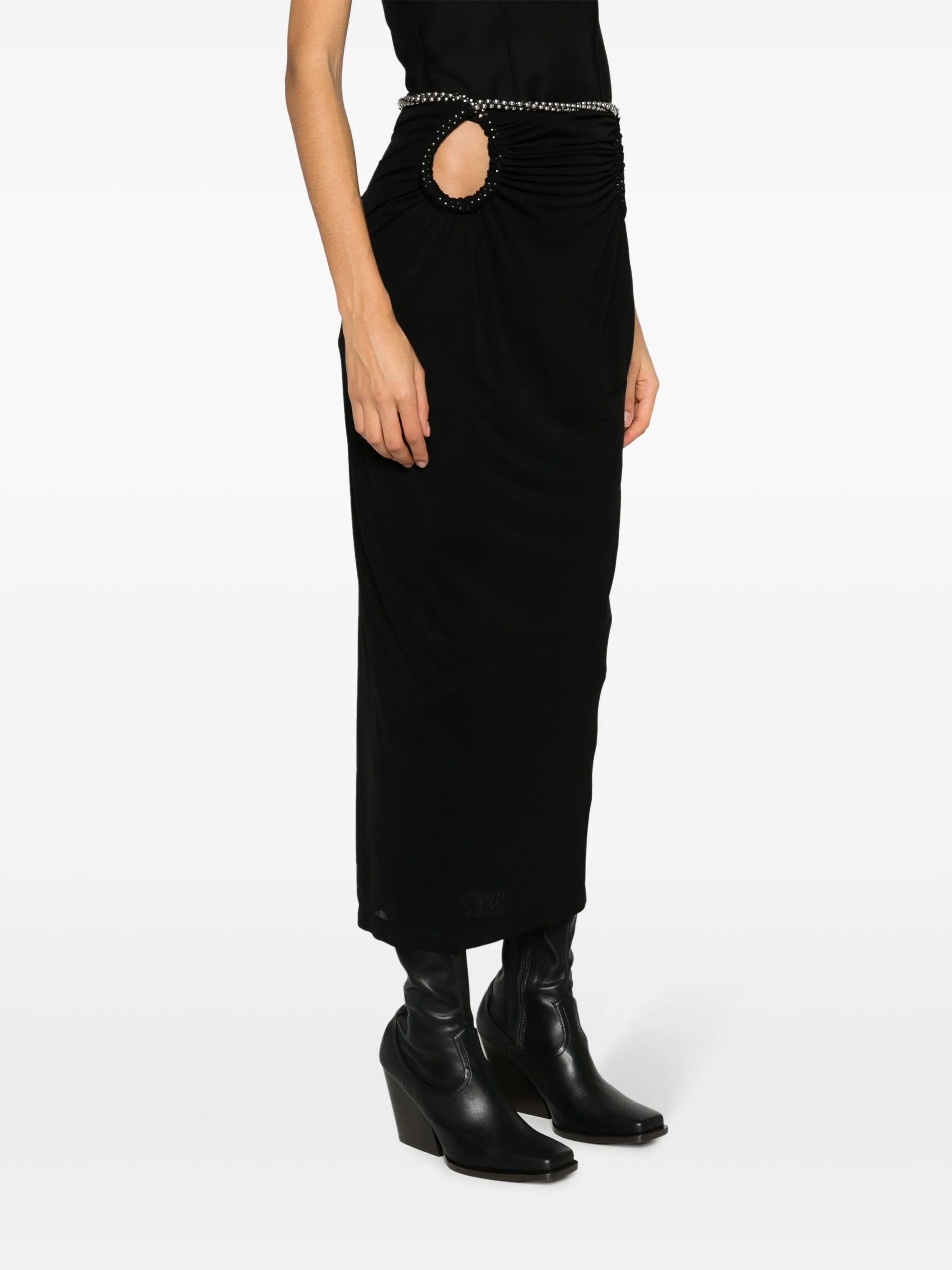 barball rope midi skirt