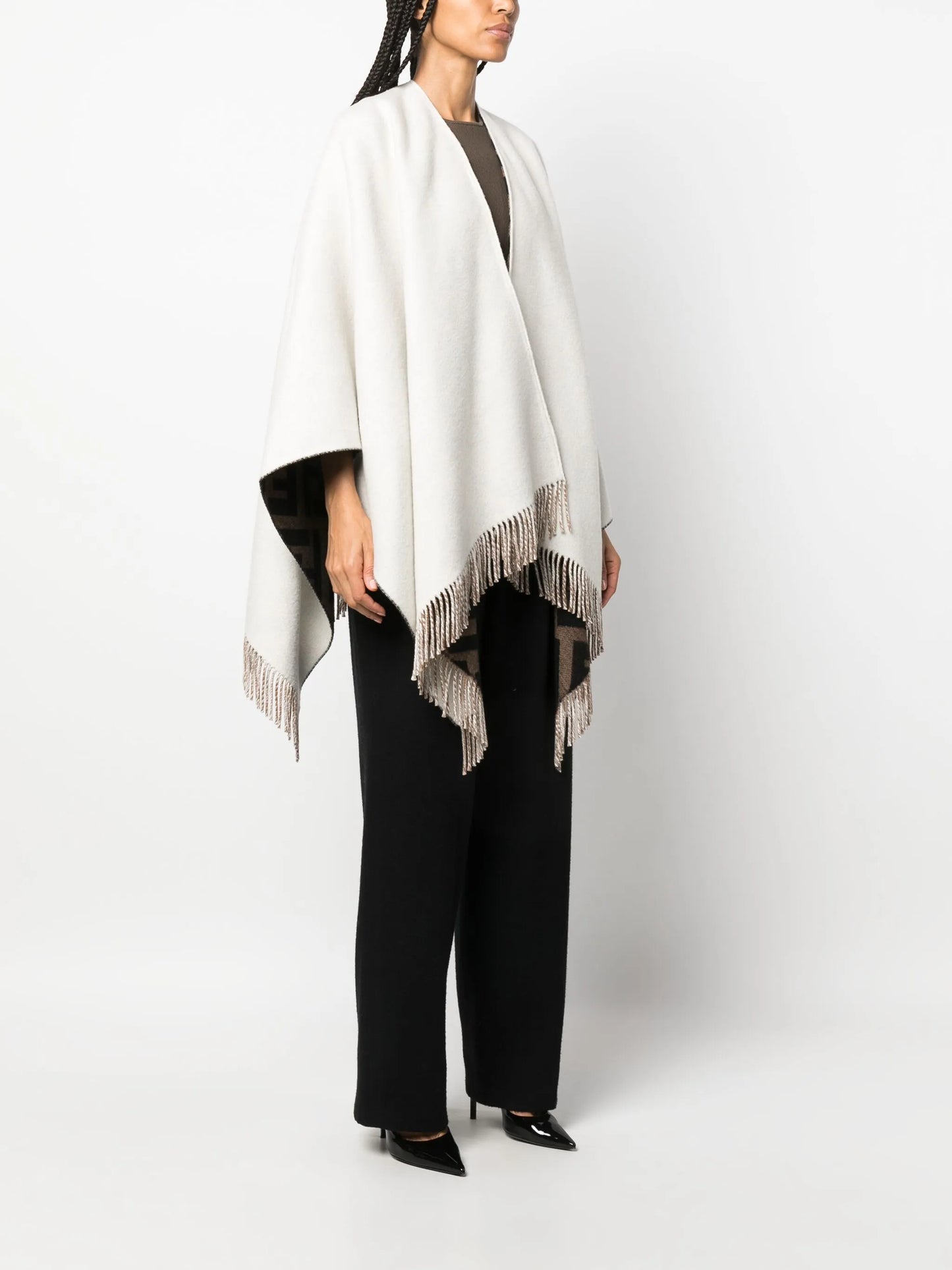 FF logo reversible cape