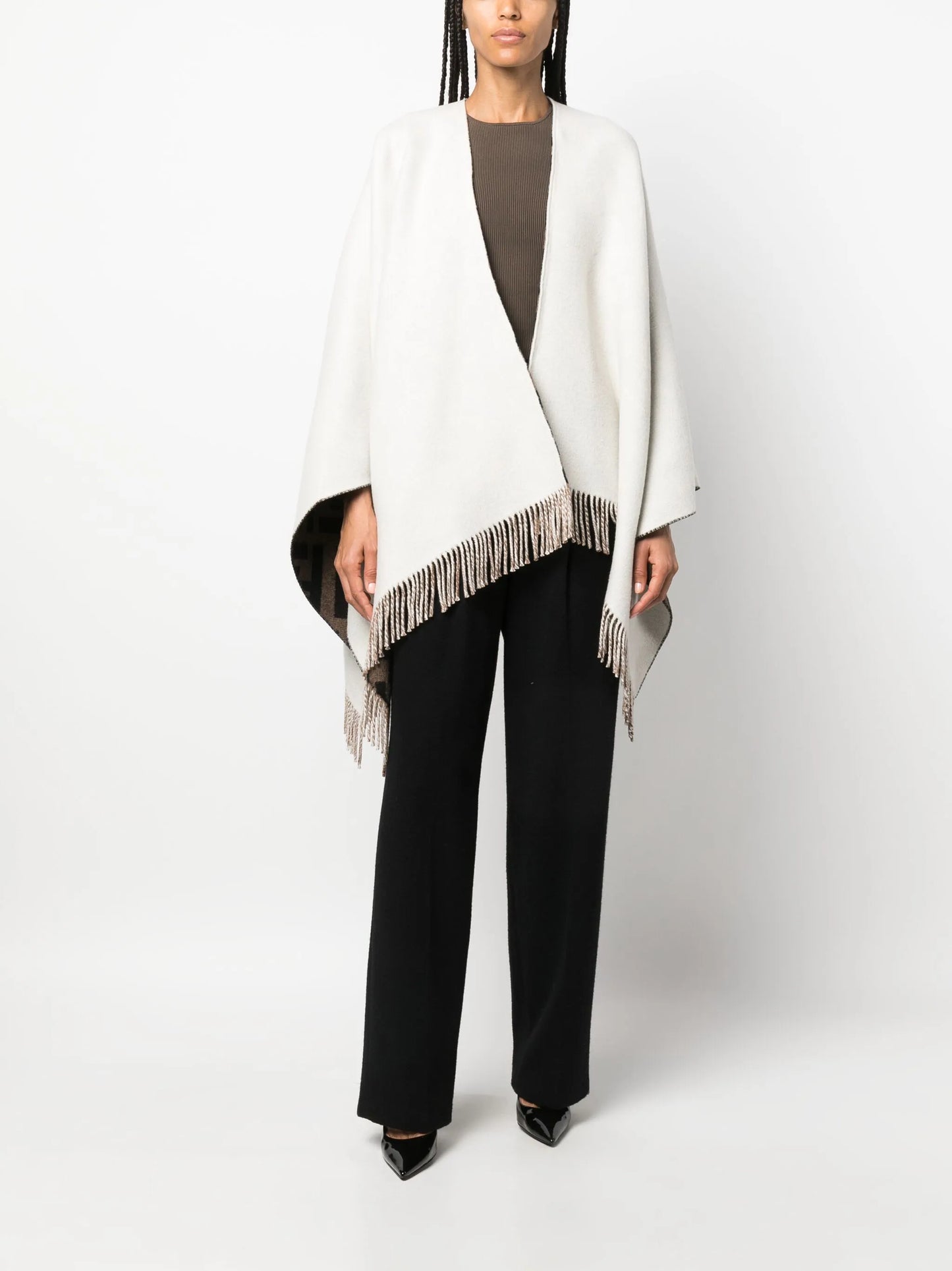 FF logo reversible cape