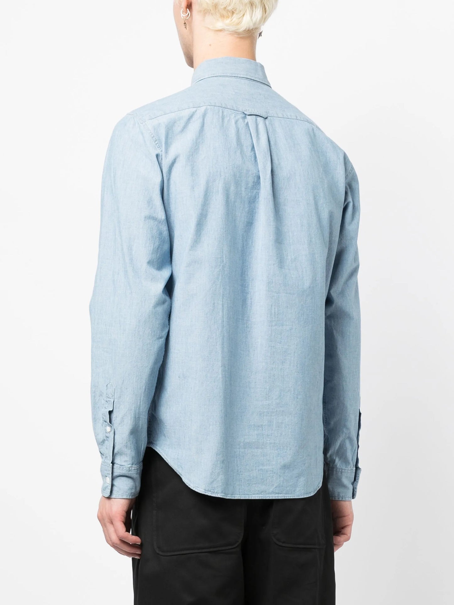 Fox-head patch cotton shirt