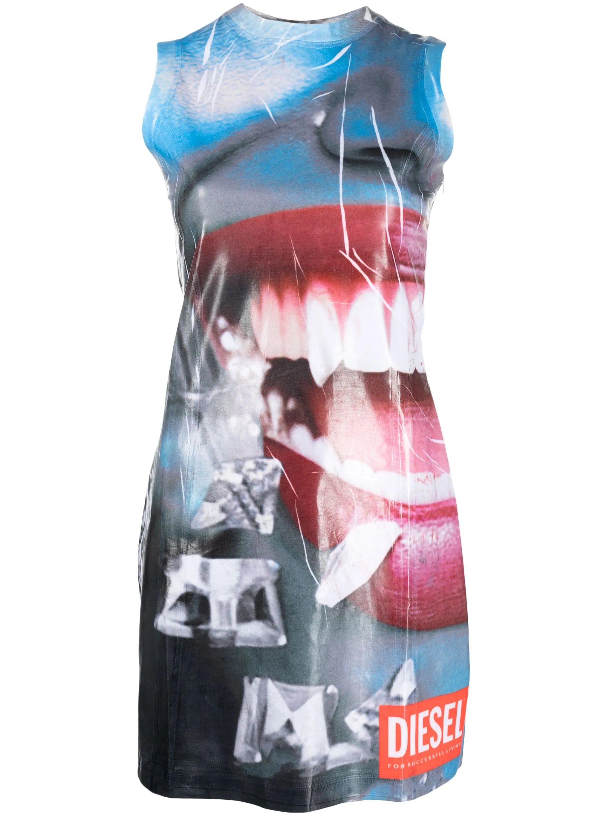 D-Faces graphic-print minidress