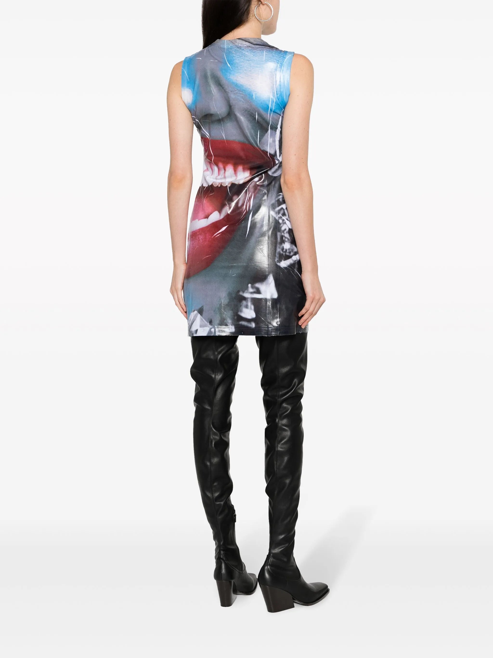 D-Faces graphic-print minidress