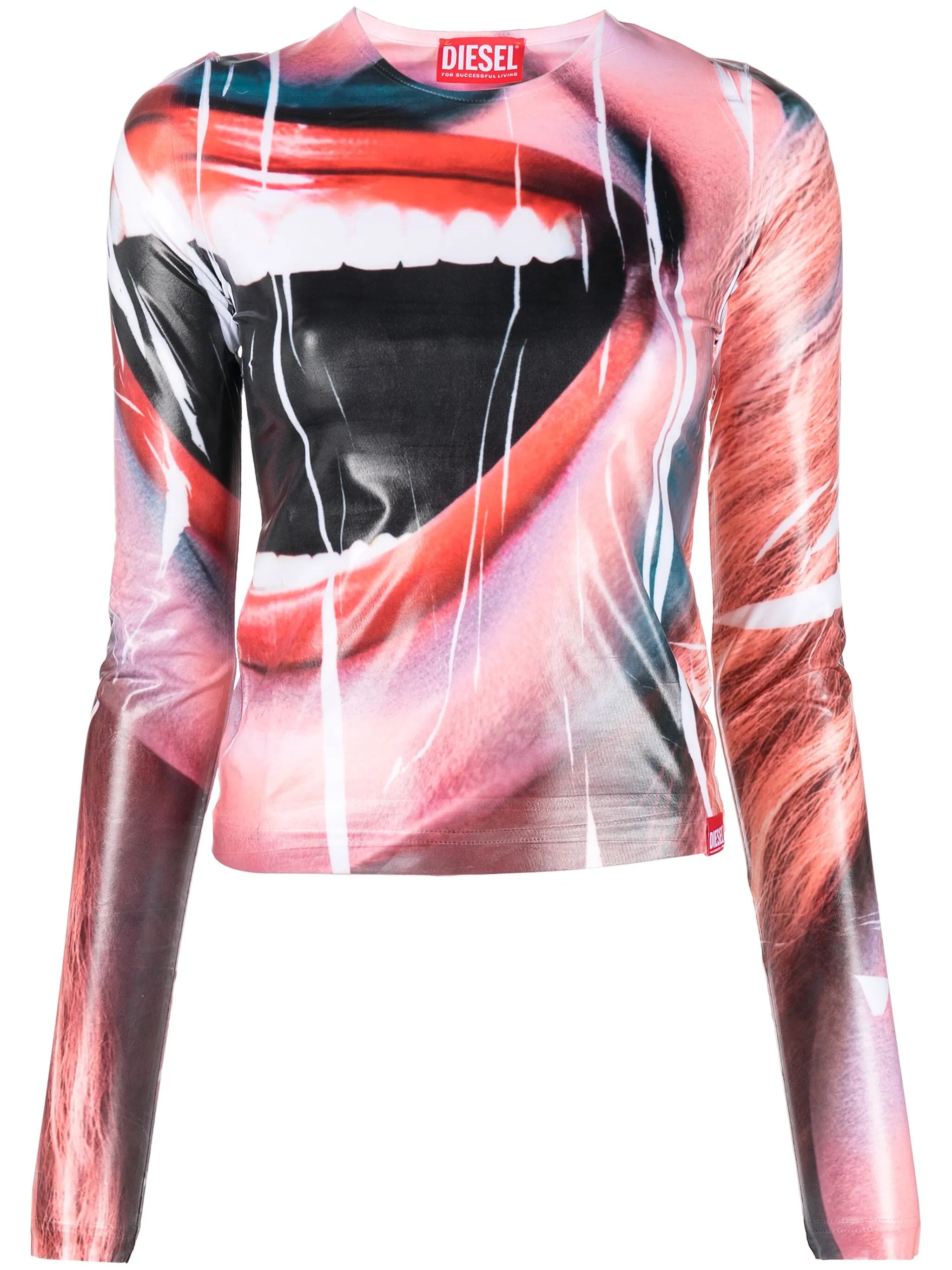 T-Clauzi-M1 graphic-print stretch T-shirt