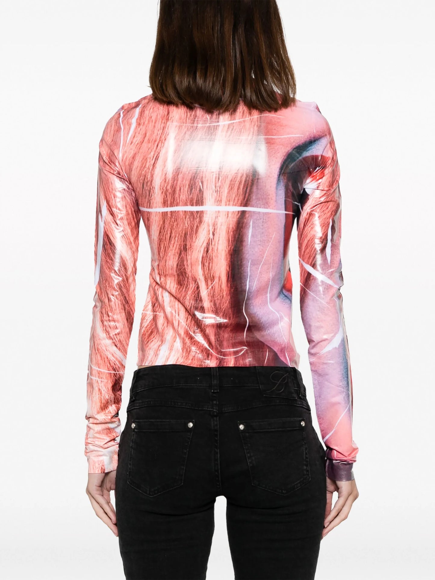 T-Clauzi-M1 graphic-print stretch T-shirt