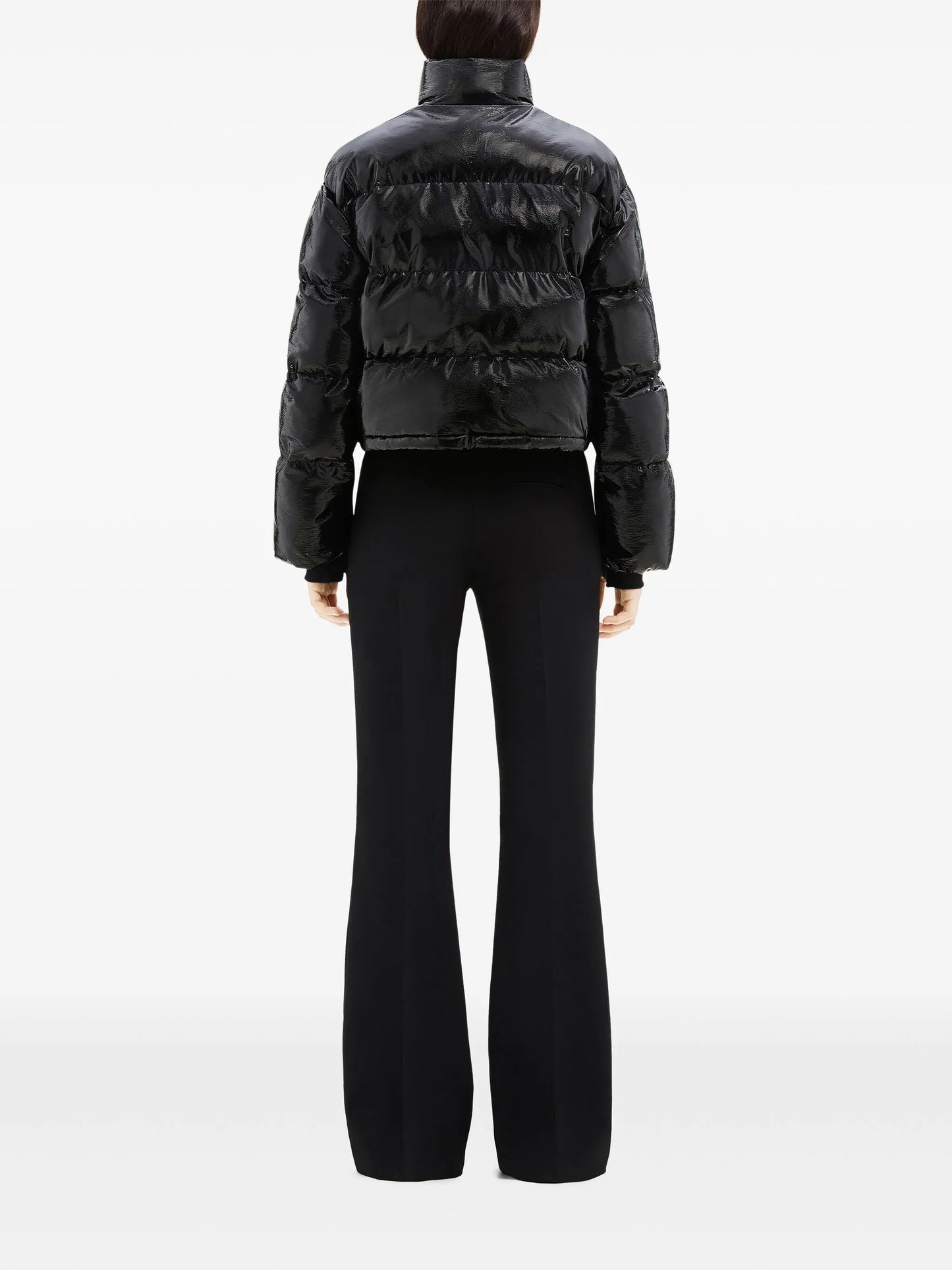 Vynil logo-print puffer jacket