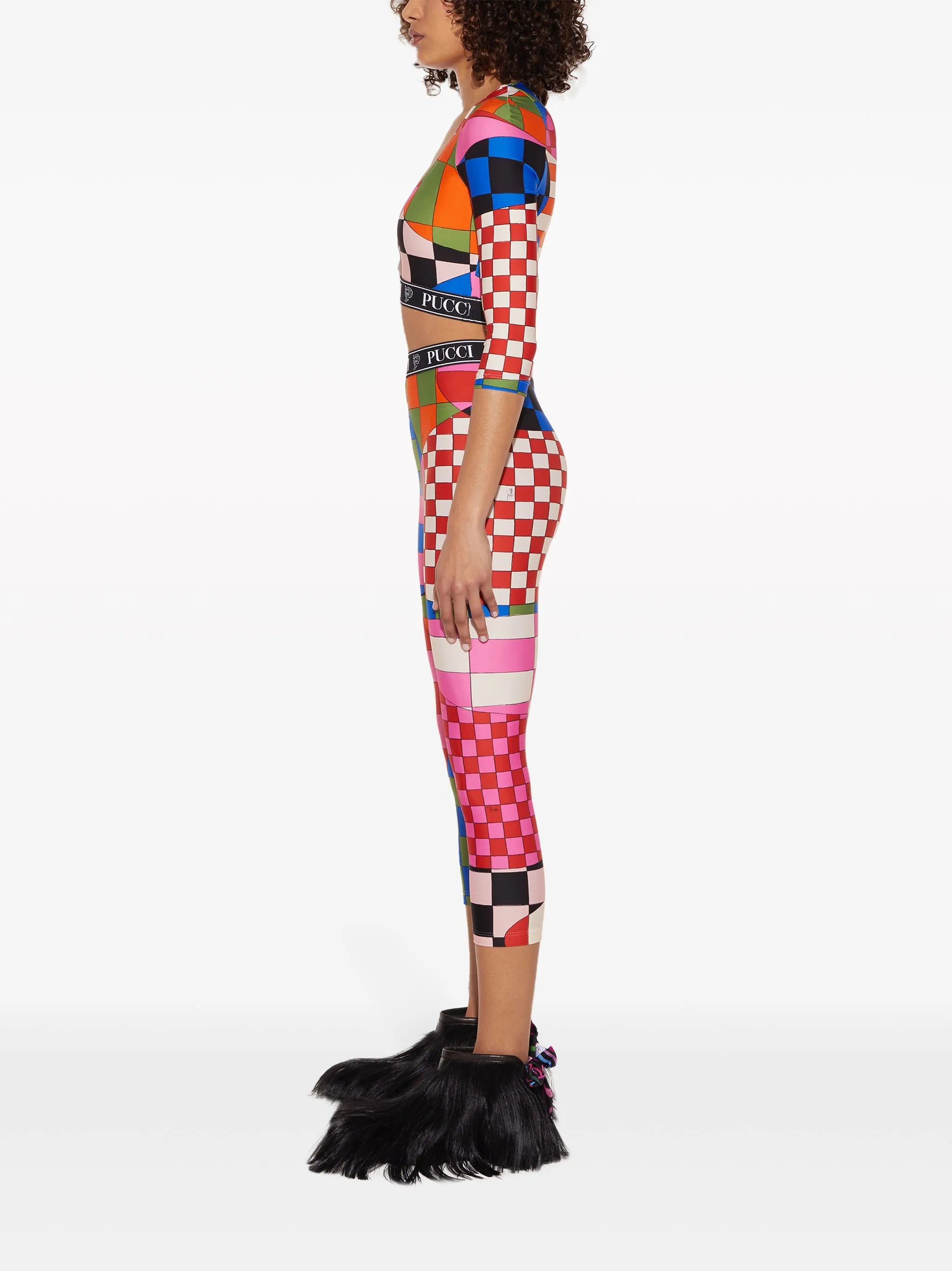 Giardino-print leggings