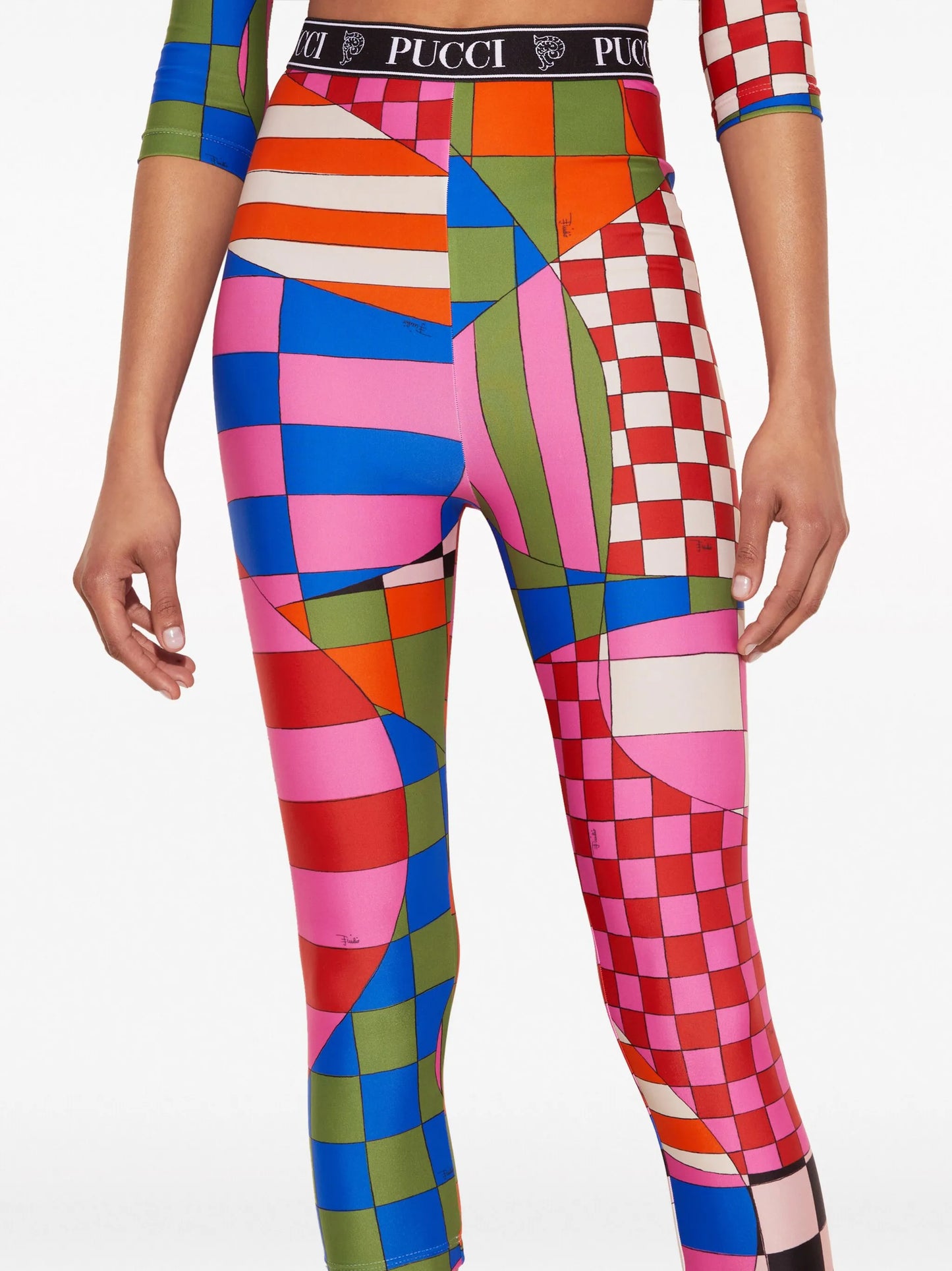 Giardino-print leggings