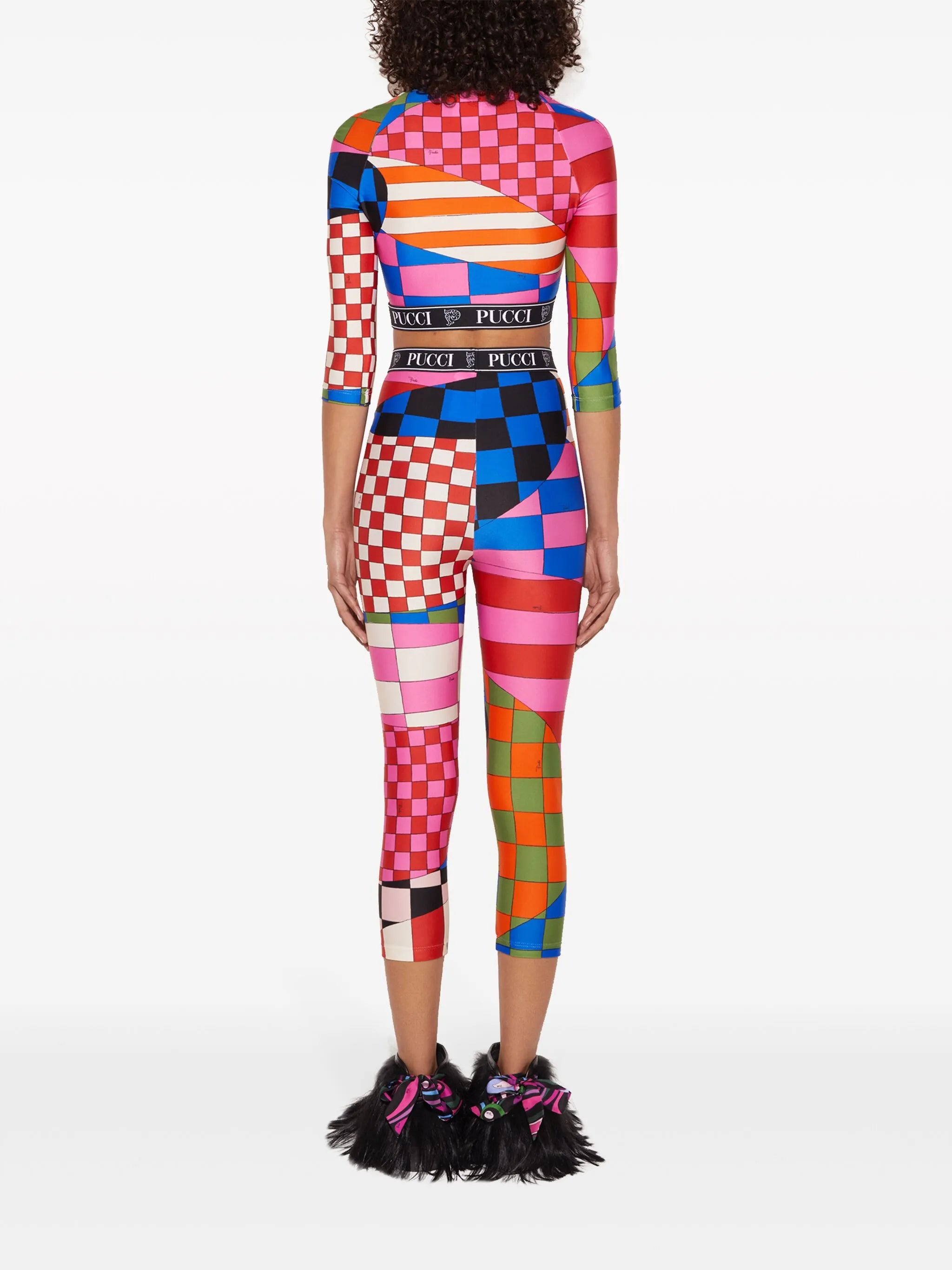 Giardino-print leggings