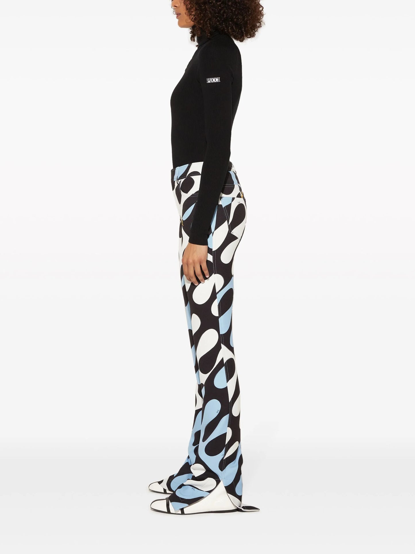 logo-appliqué virgin-wool ribbed jumper