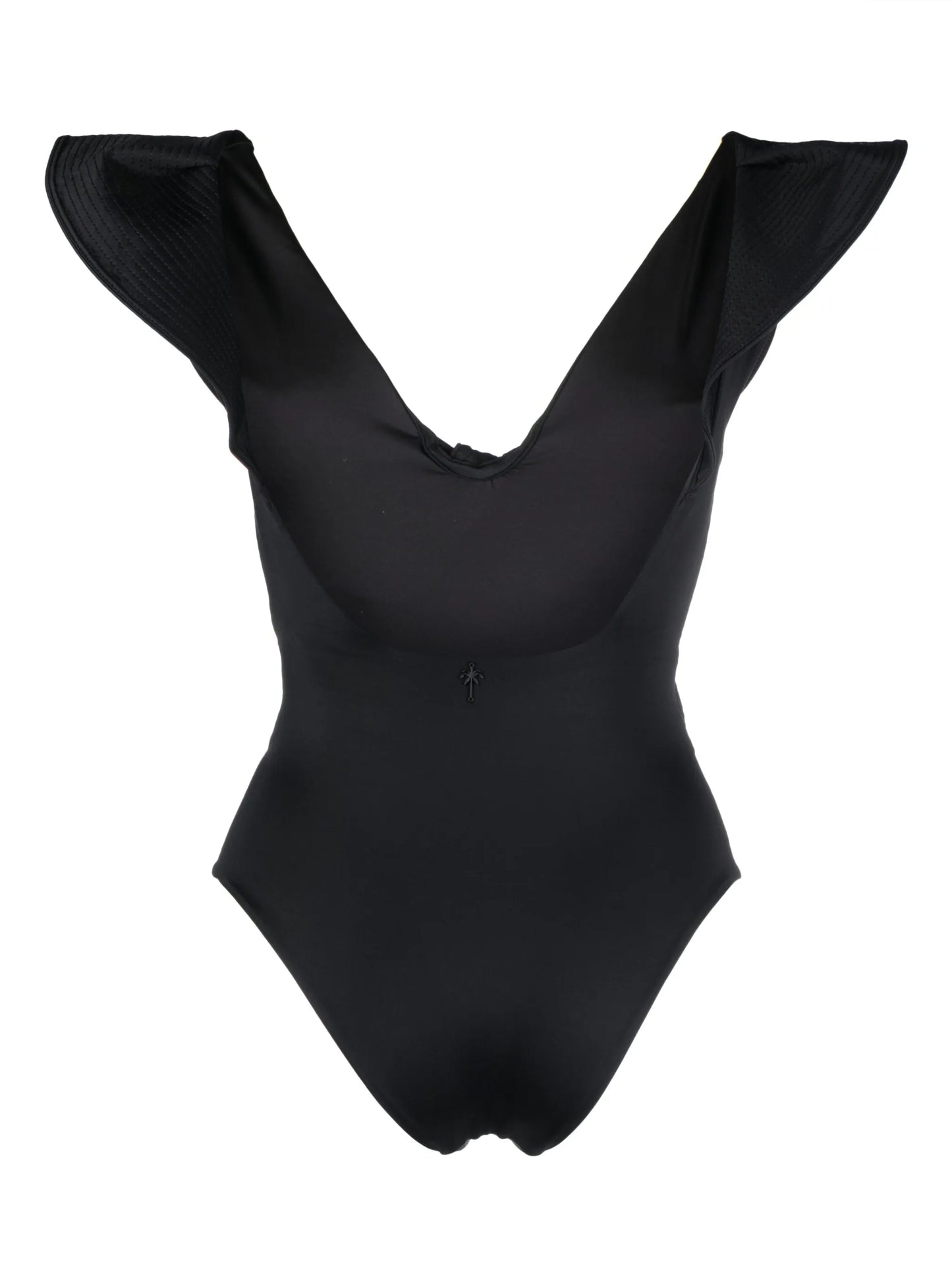 Island Rhythms ruffled swimsuit