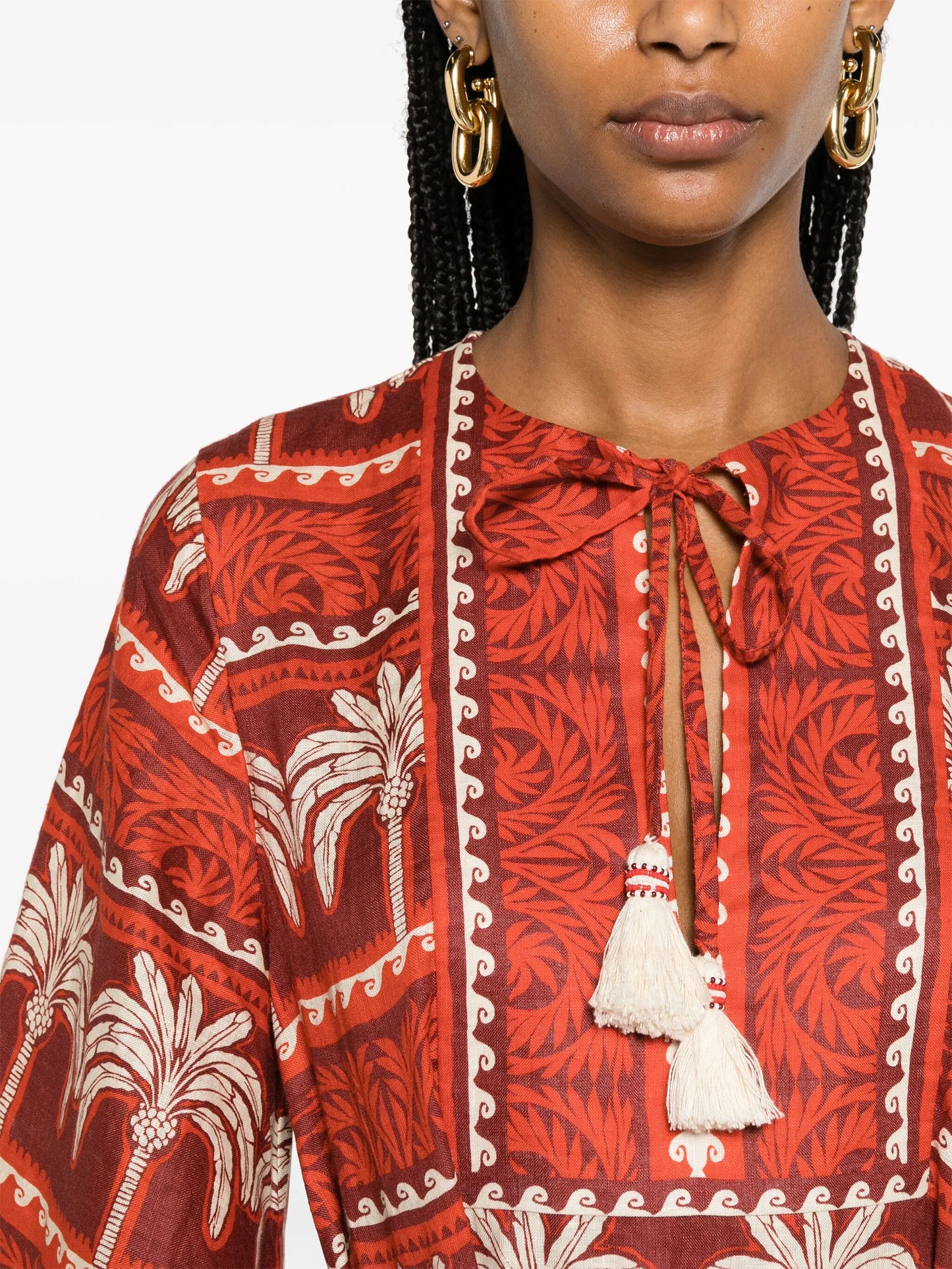 Wild Savannah linen maxi dress