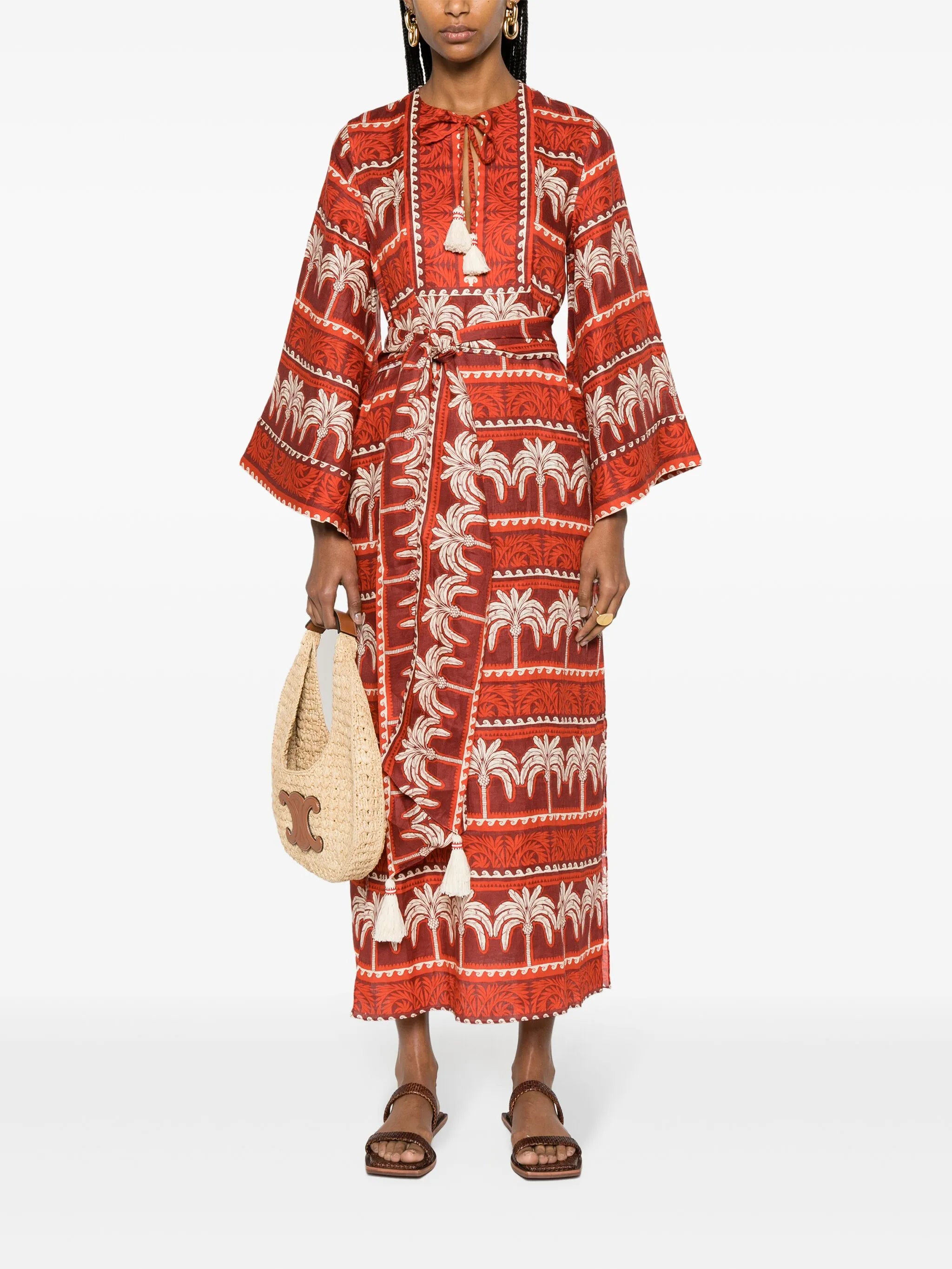 Wild Savannah linen maxi dress