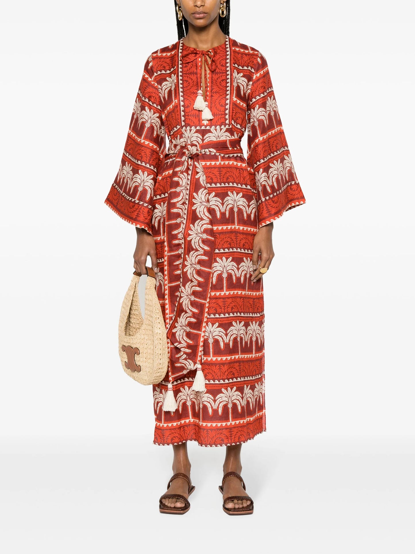Wild Savannah linen maxi dress