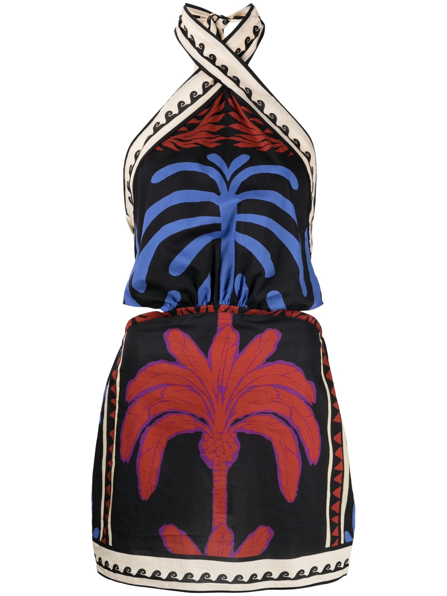 Awash Mystery halterneck minidress