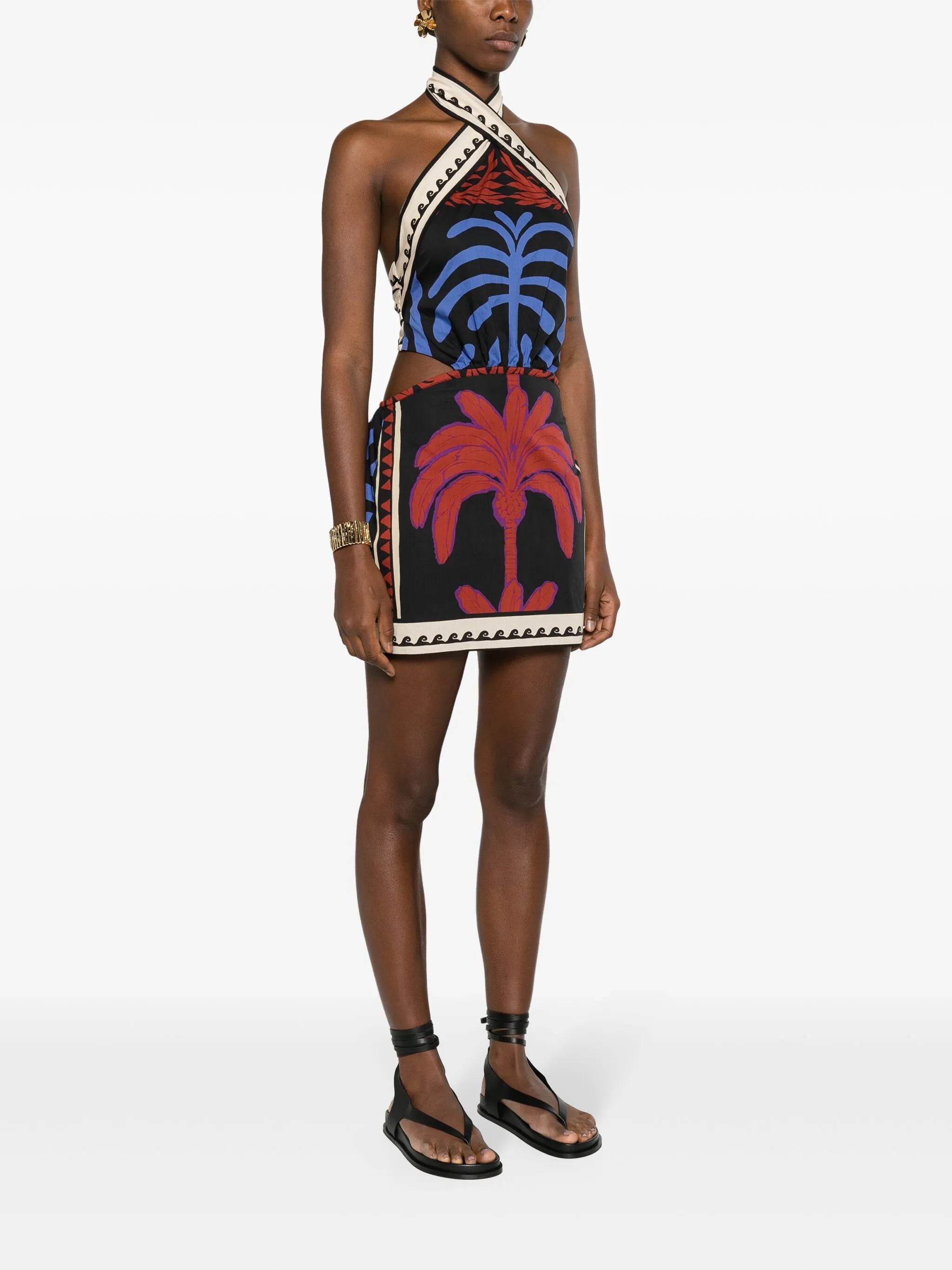 Awash Mystery halterneck minidress