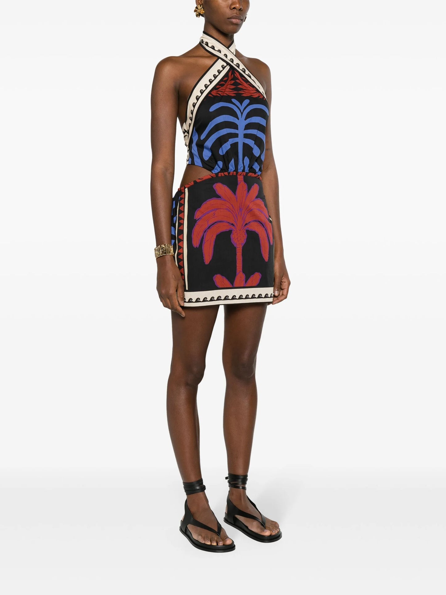 Awash Mystery halterneck minidress