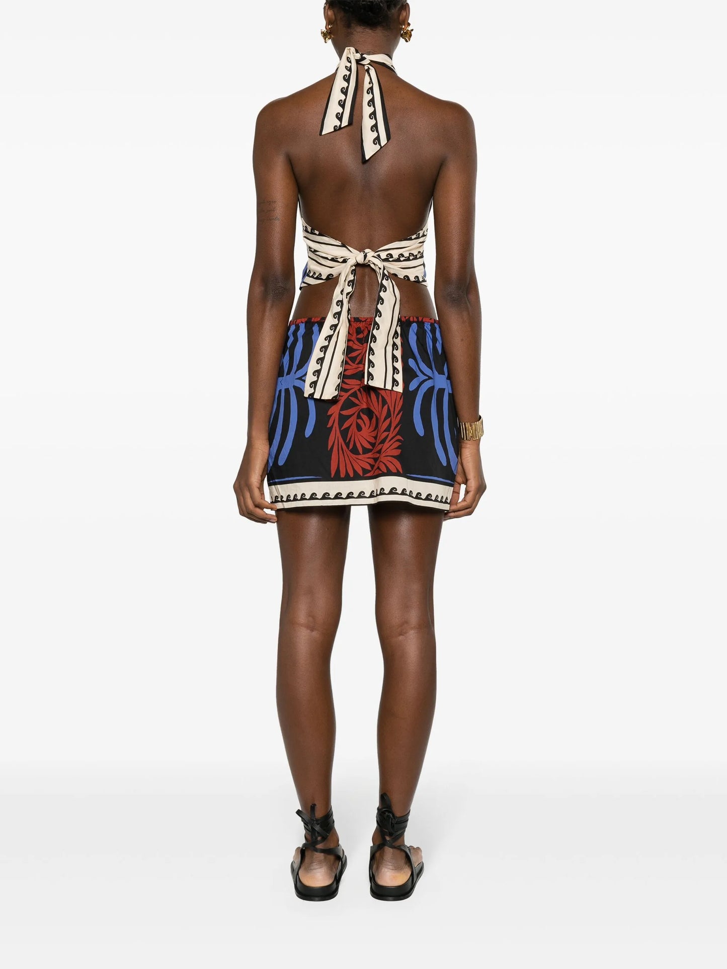 Awash Mystery halterneck minidress