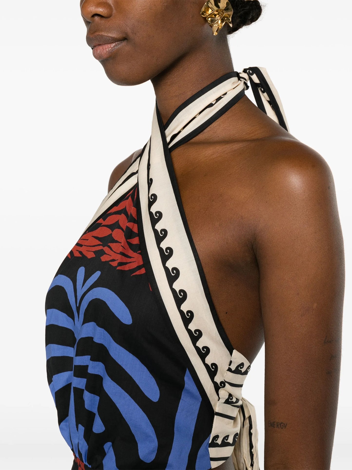 Awash Mystery halterneck minidress