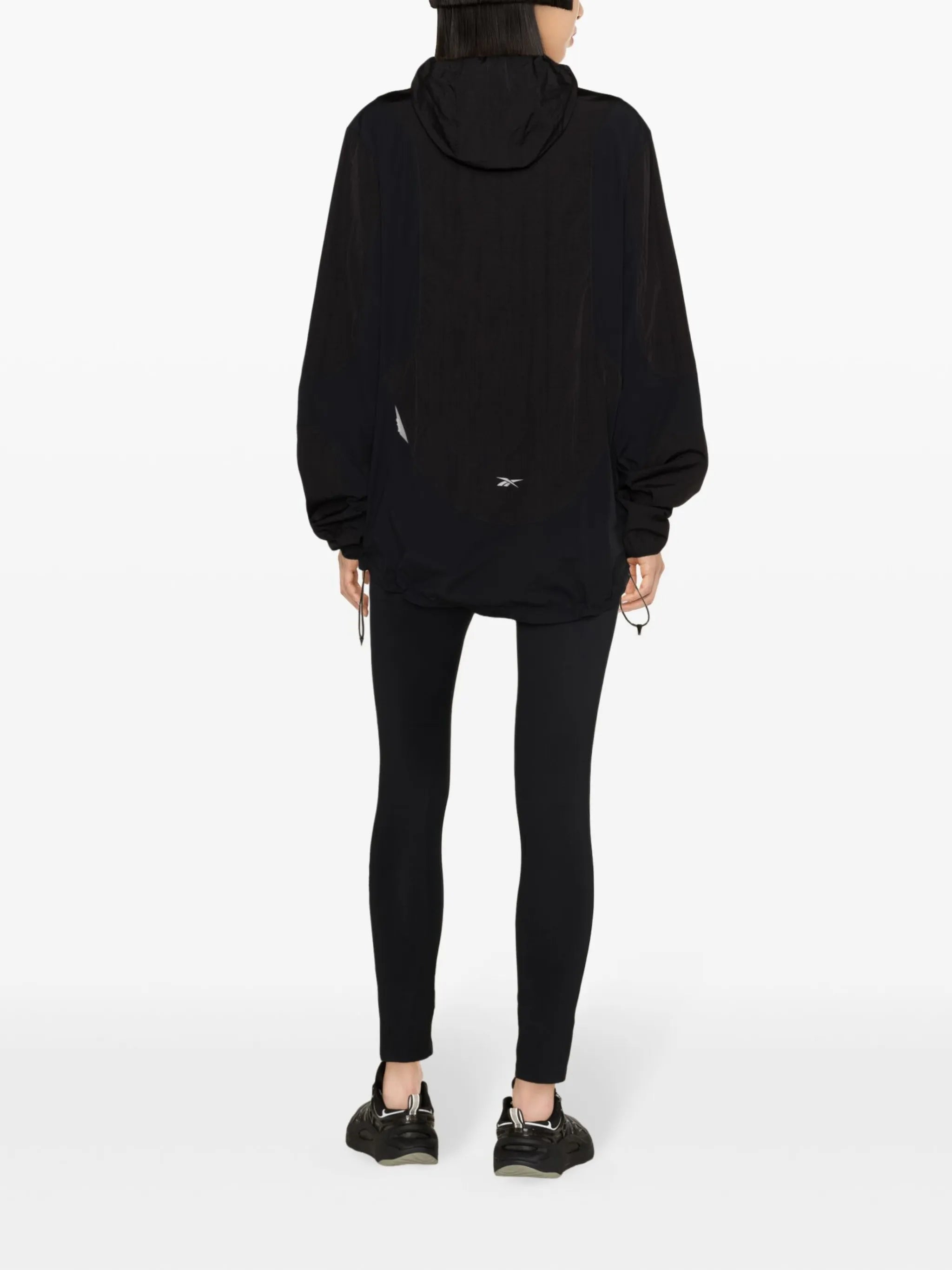 panelled hooded track jacket