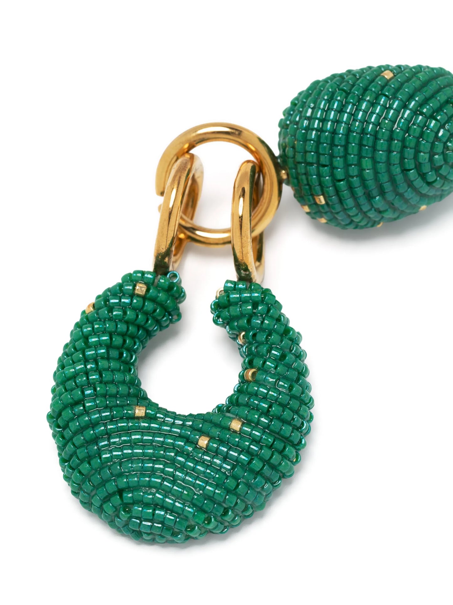 Inco 24kt gold plated beaded earrings