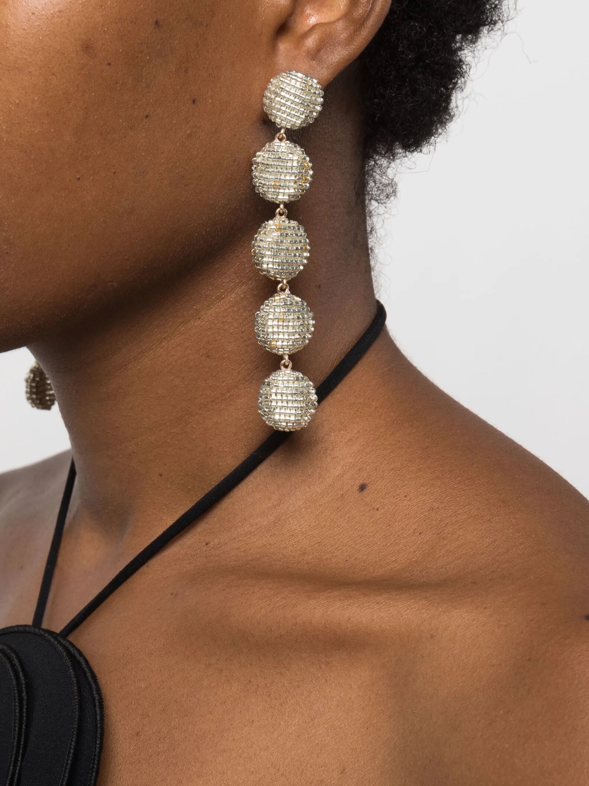 Cimu beaded drop earrings