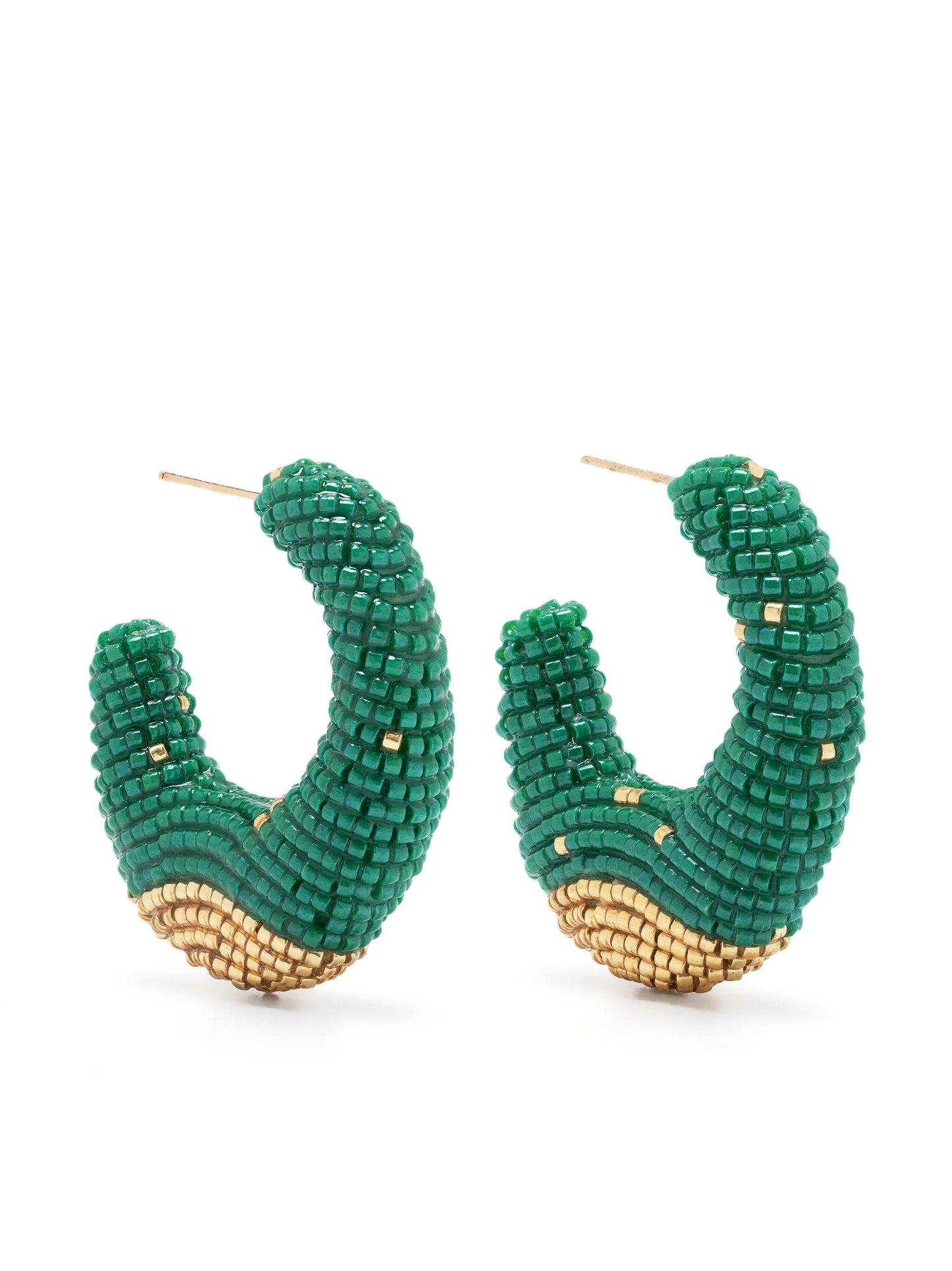 Torra beaded hoop earrings