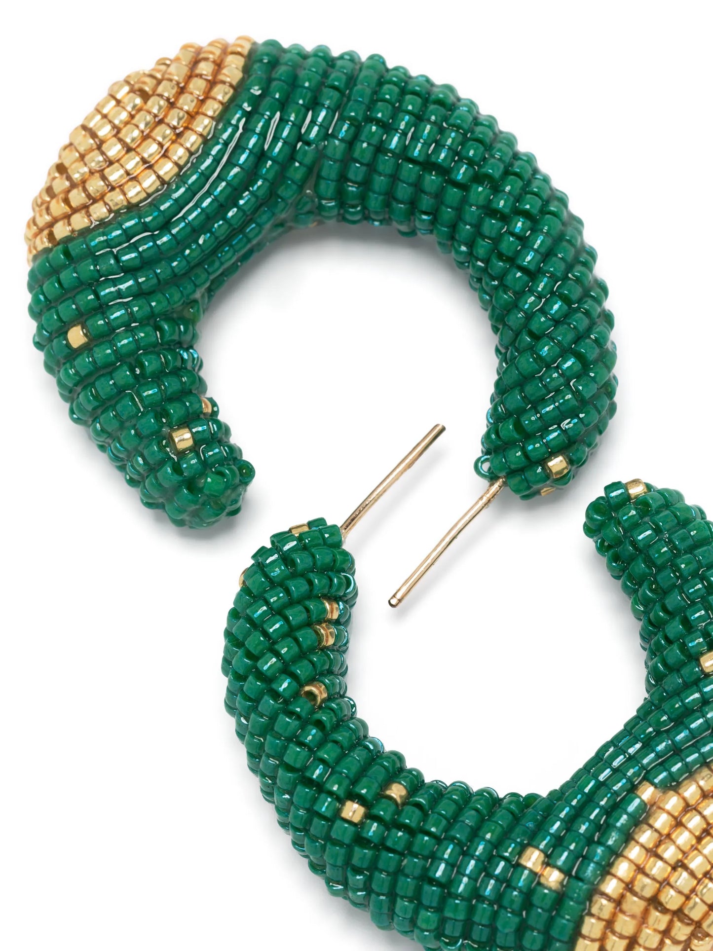 Torra beaded hoop earrings