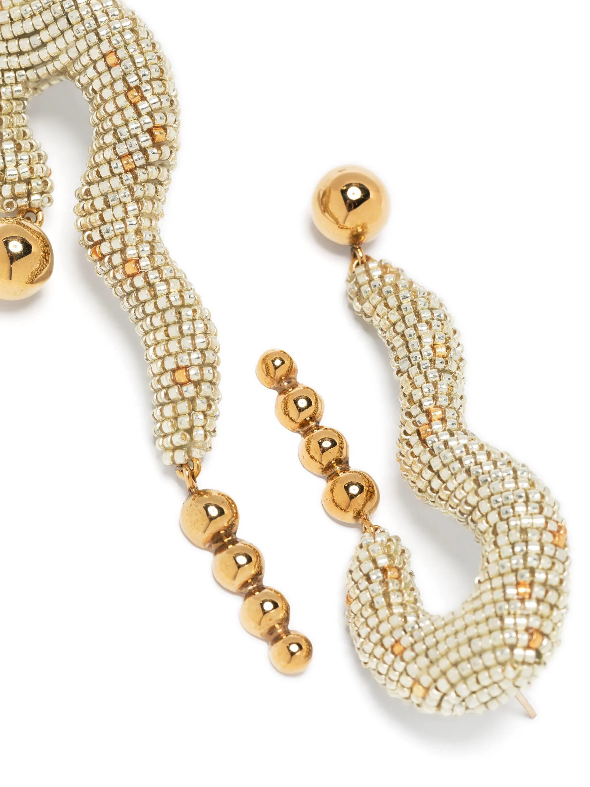 Sunset 24kt gold-plated beaded earrings