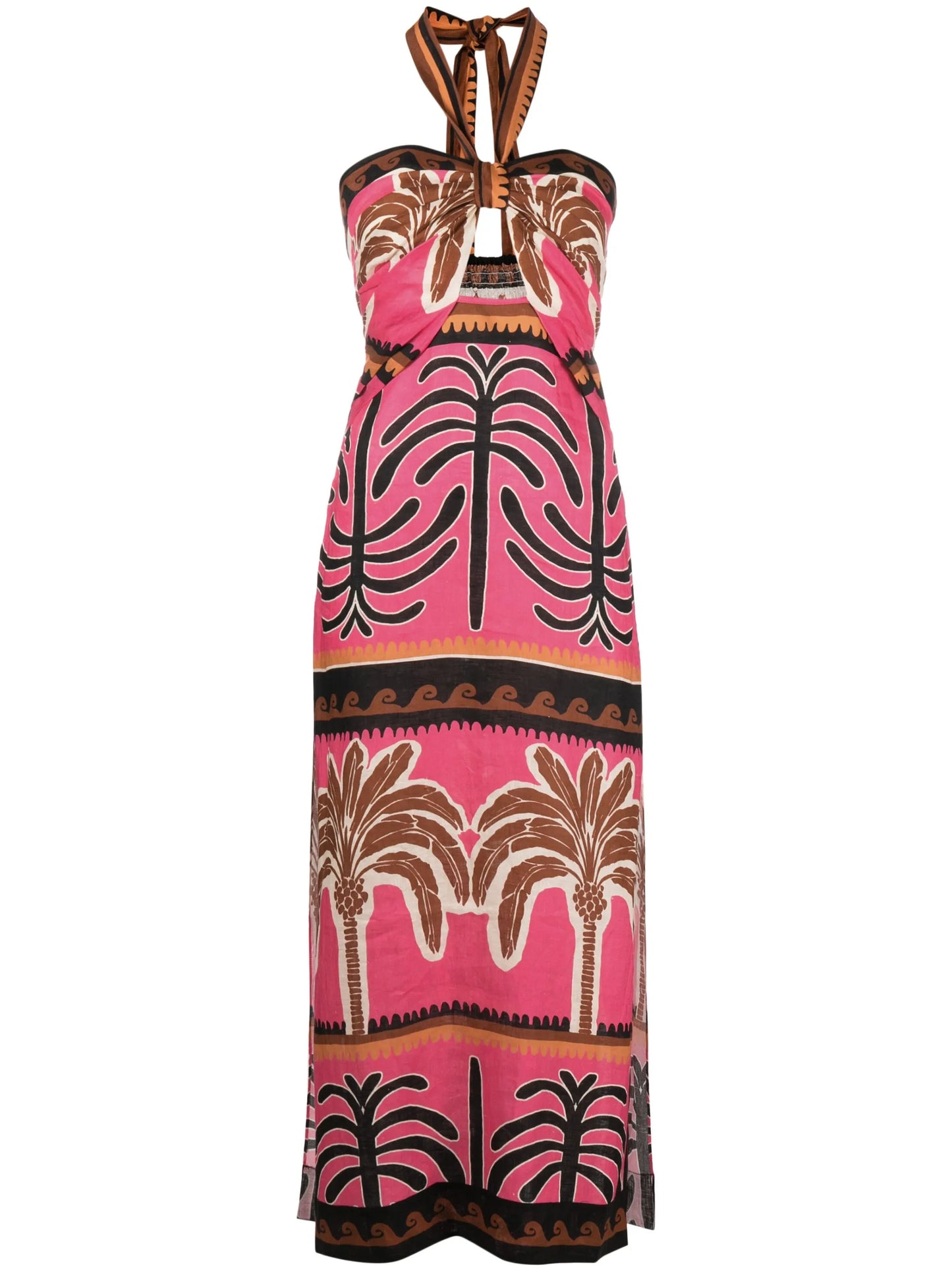 Unexpected Symbolism linen midi dress