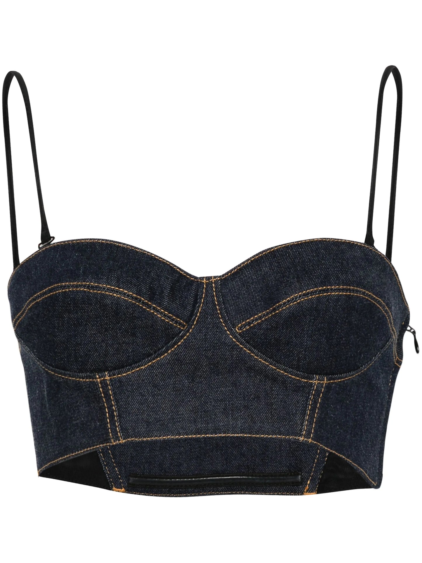 denim bustier top