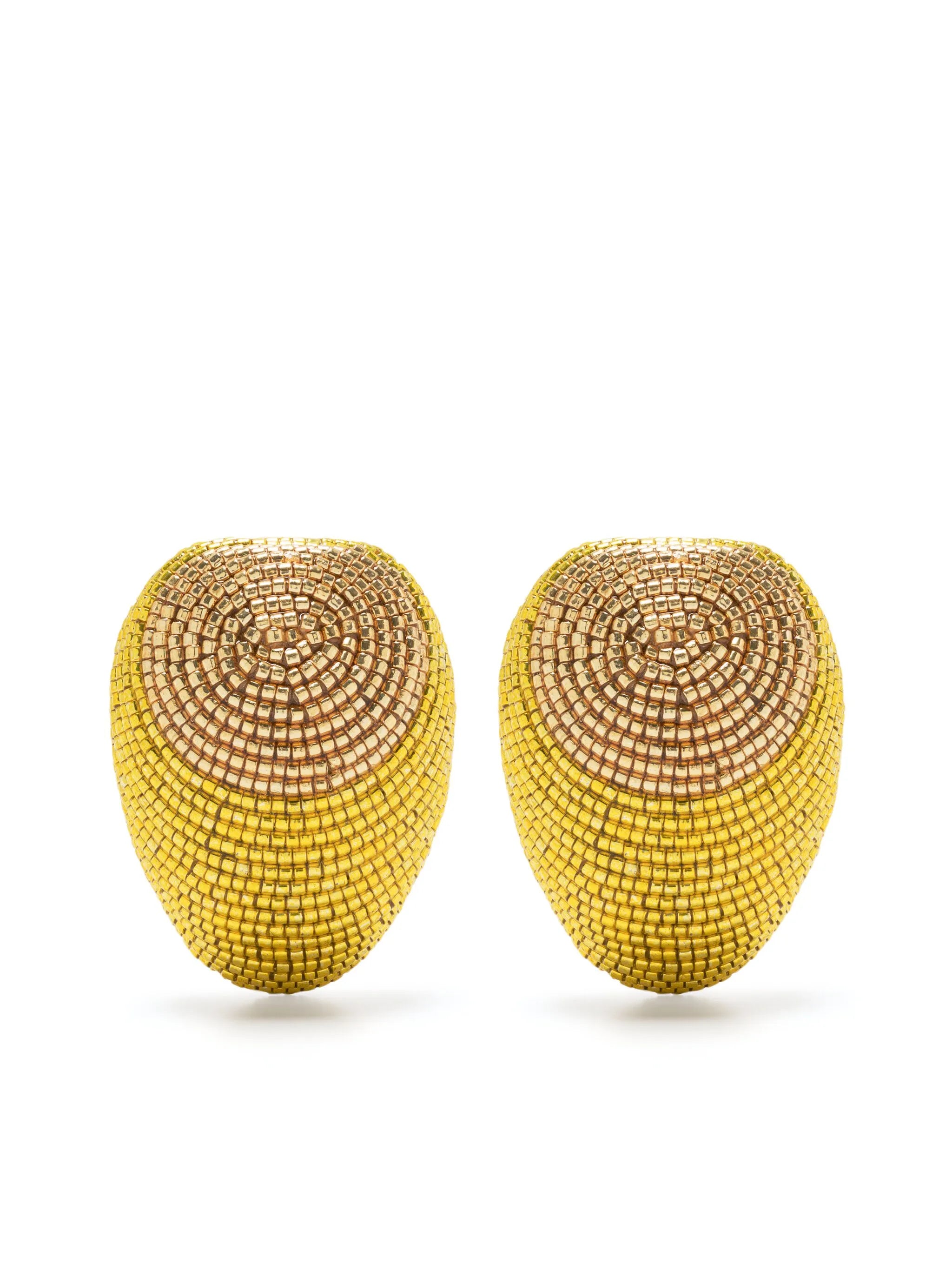 Maurita 24kt gold plated beaded earrings