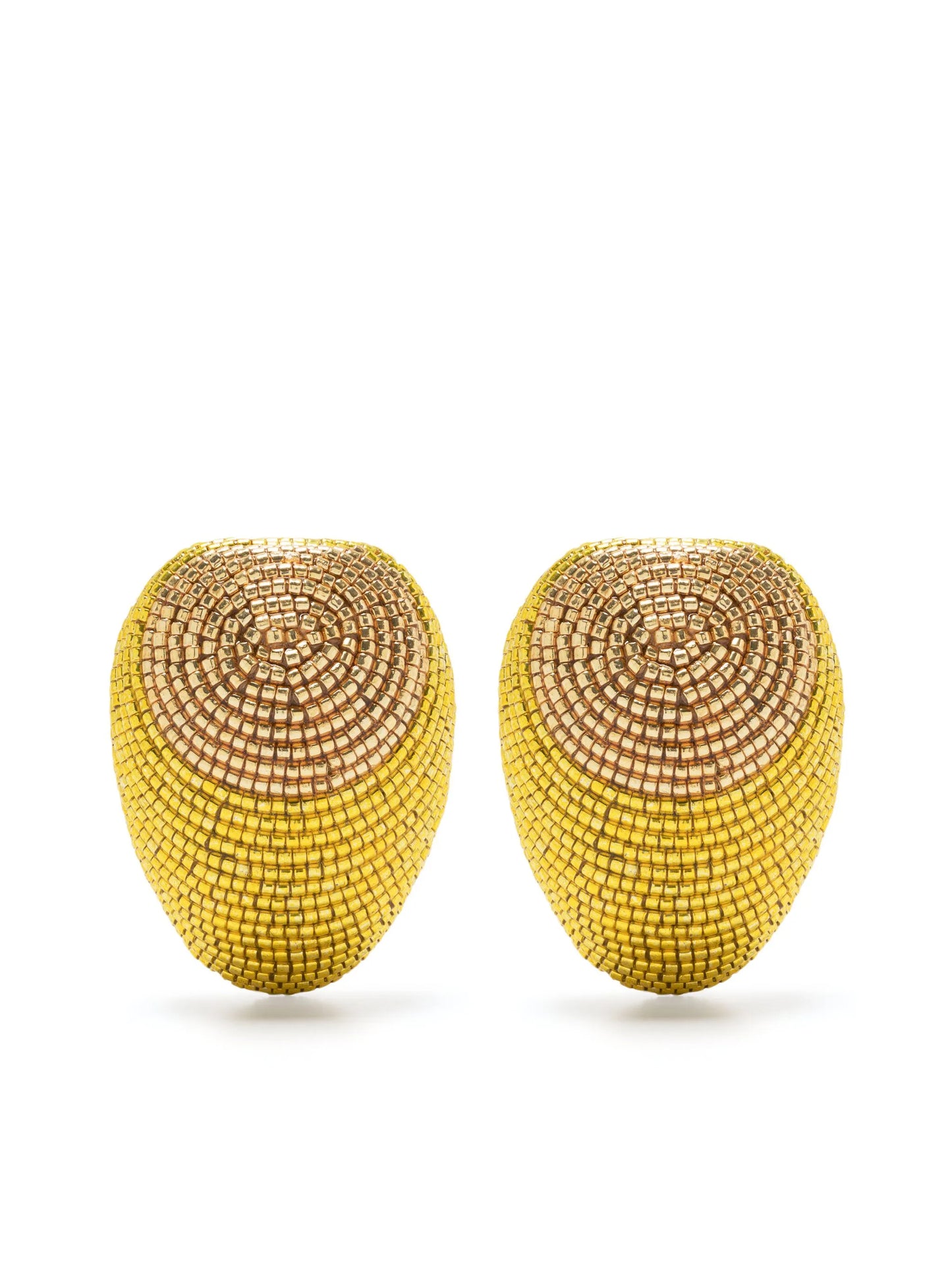 Maurita 24kt gold plated beaded earrings