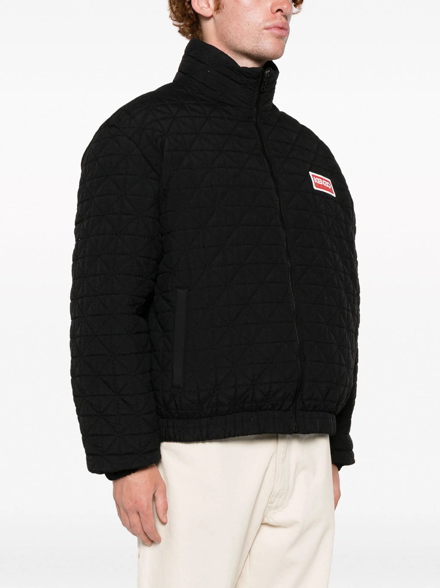 Sashiko-stitch puffer jacket