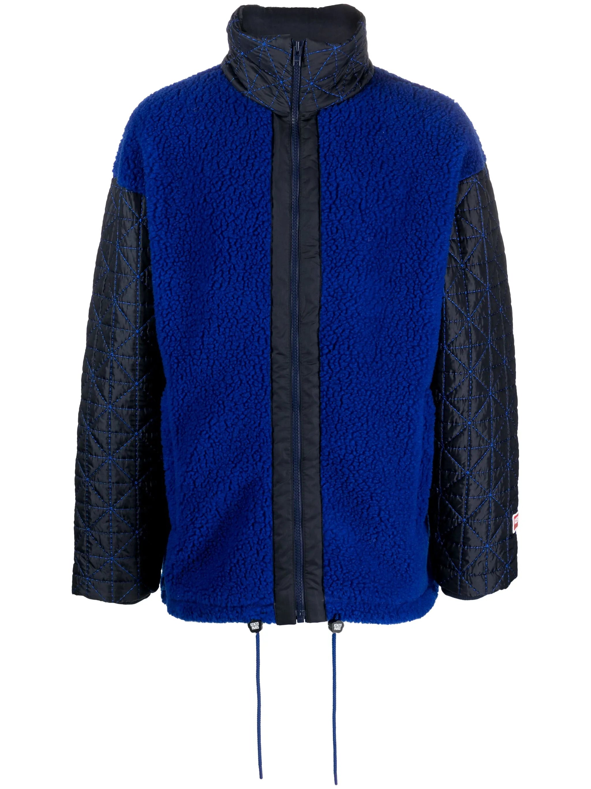 zip-up fleece bomber jacket