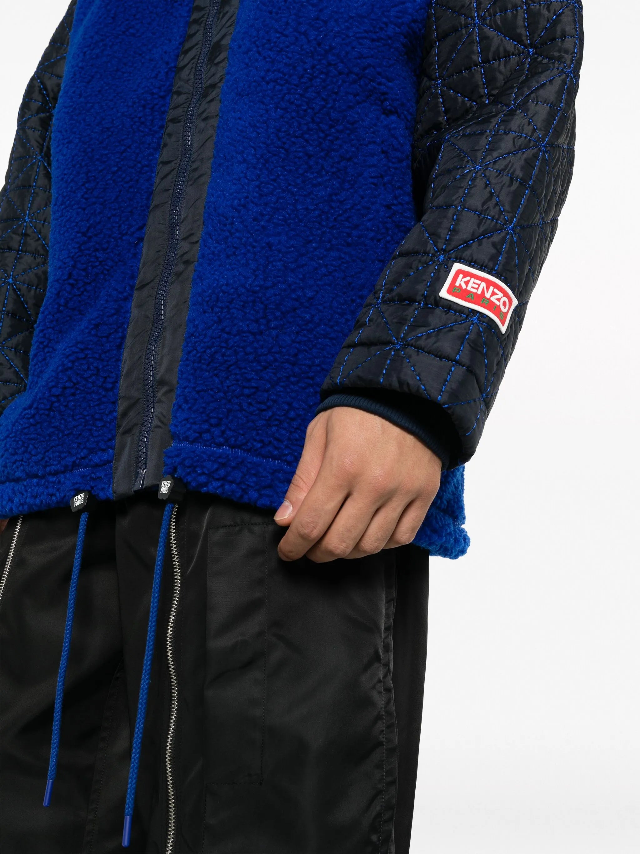zip-up fleece bomber jacket