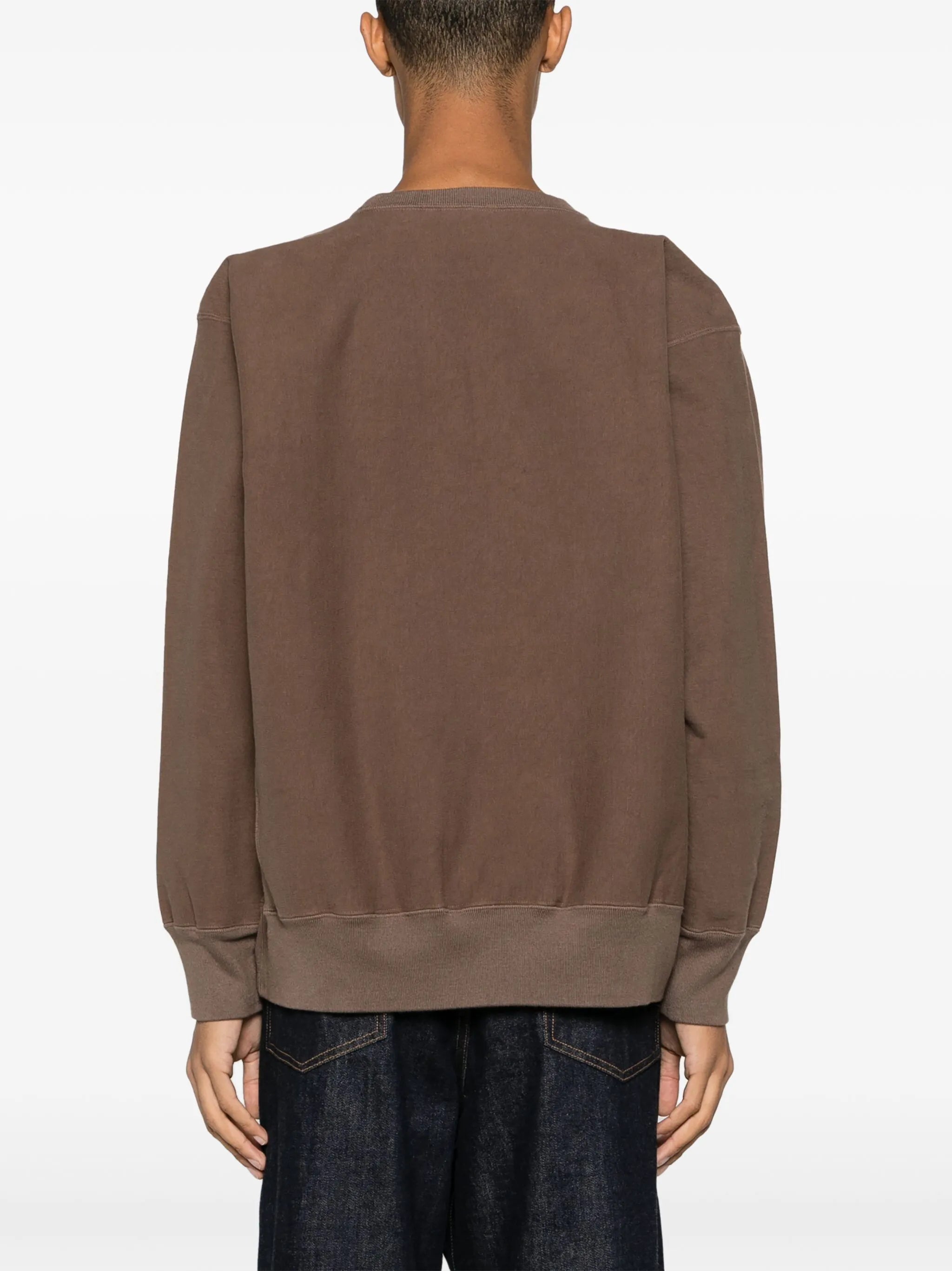 crew neck long-sleeve sweatshirt