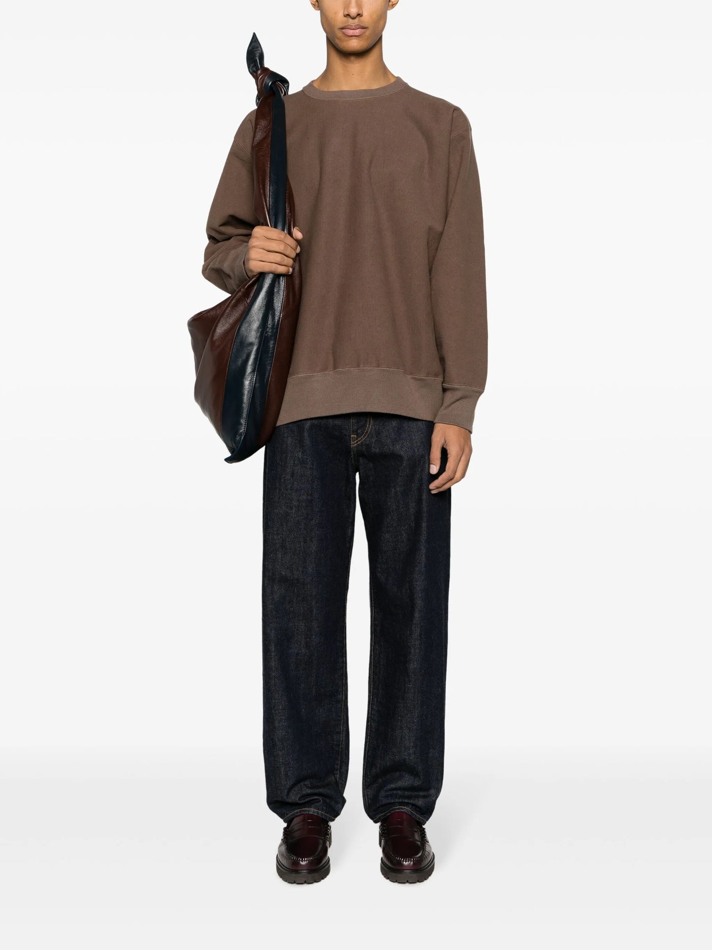 crew neck long-sleeve sweatshirt