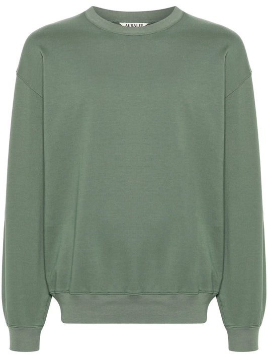 crew-neck cotton sweatshirt